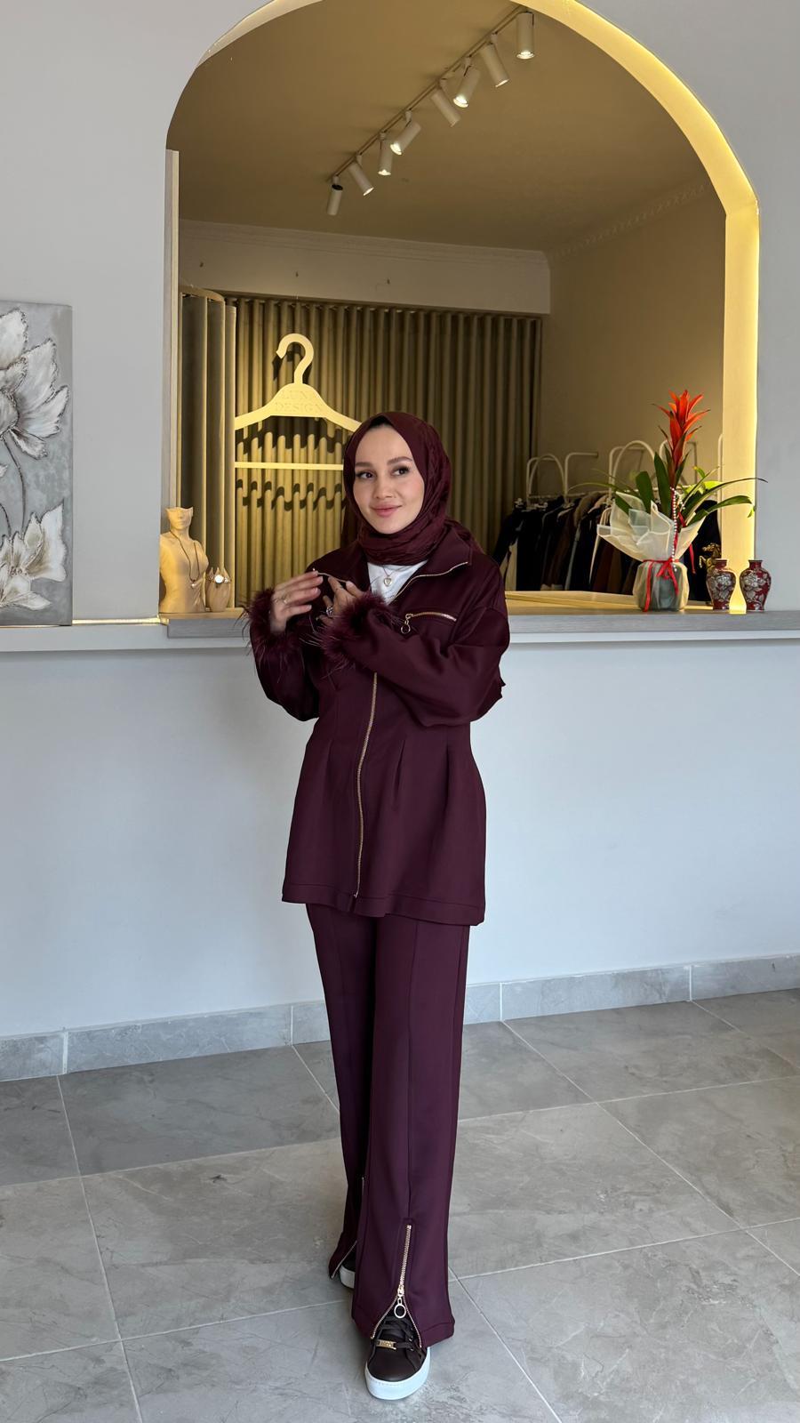 Raffin Takım-Bordo
