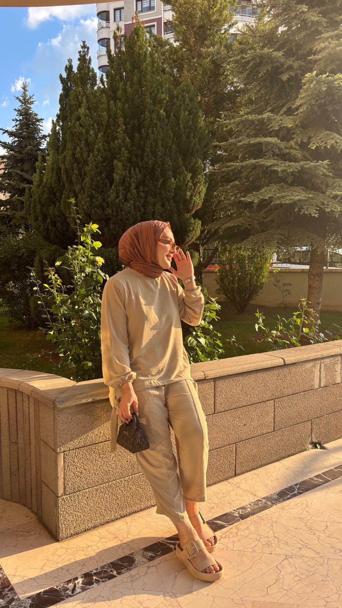 Roselin Takım Bej 