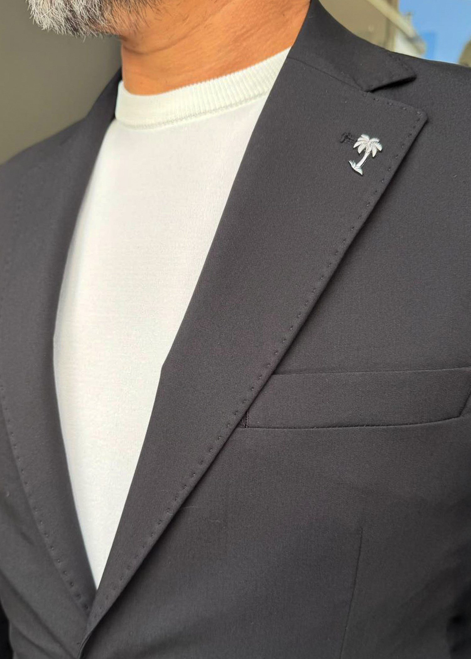 Blazer Ceketli Takım 6 Drop Siyah