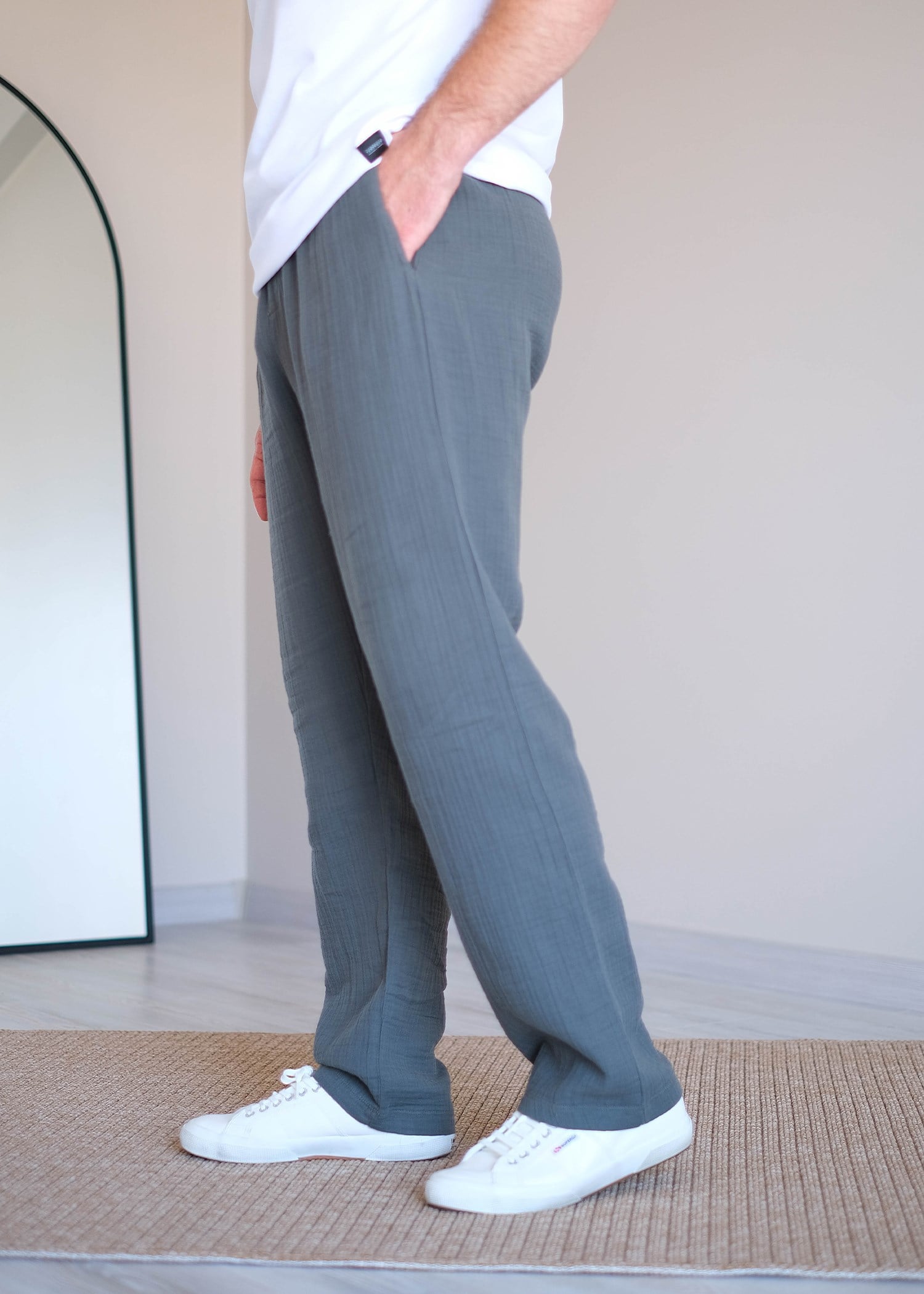Müslin Pantolon çam yeşil