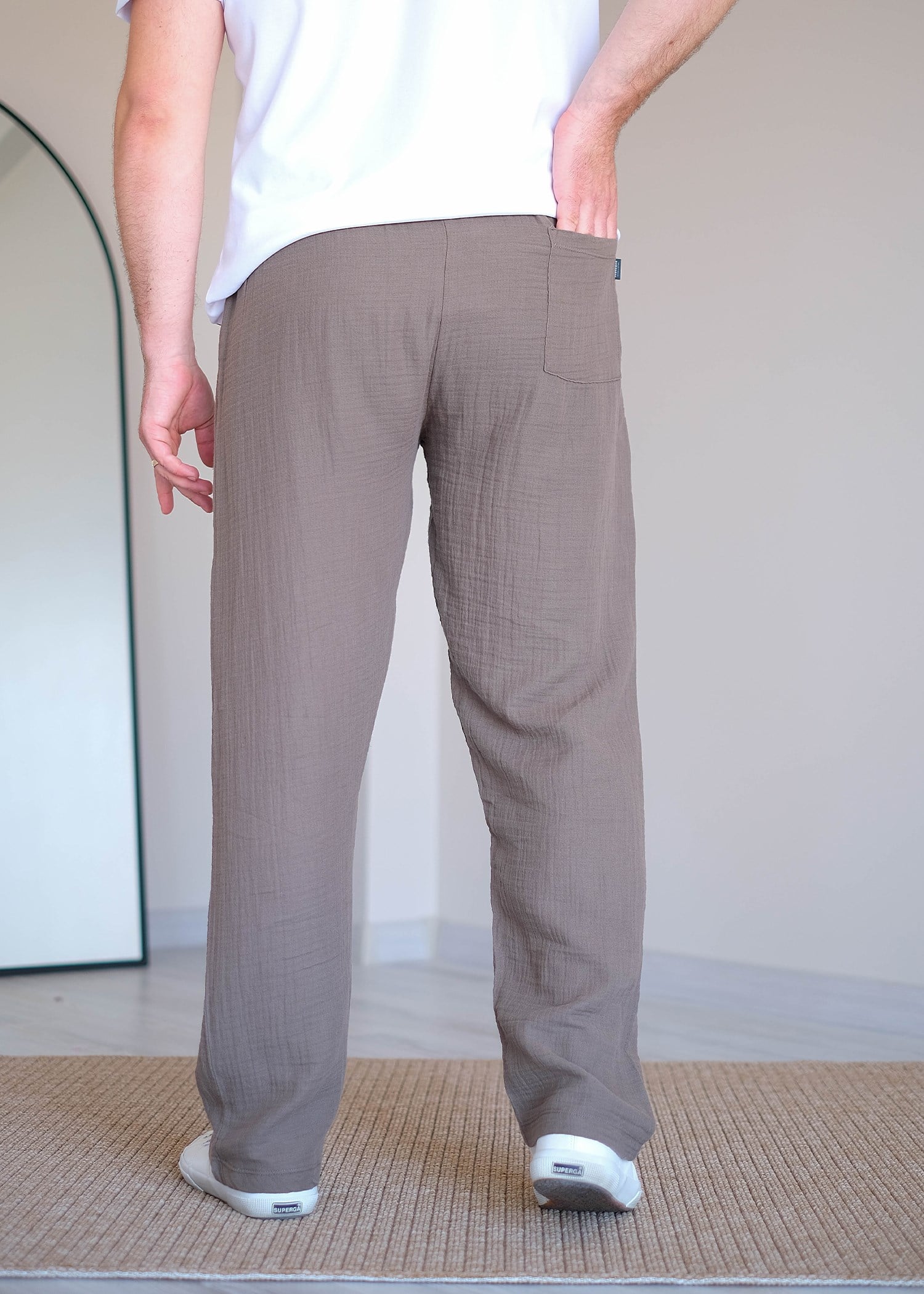 Müslin Pantolon Kül
