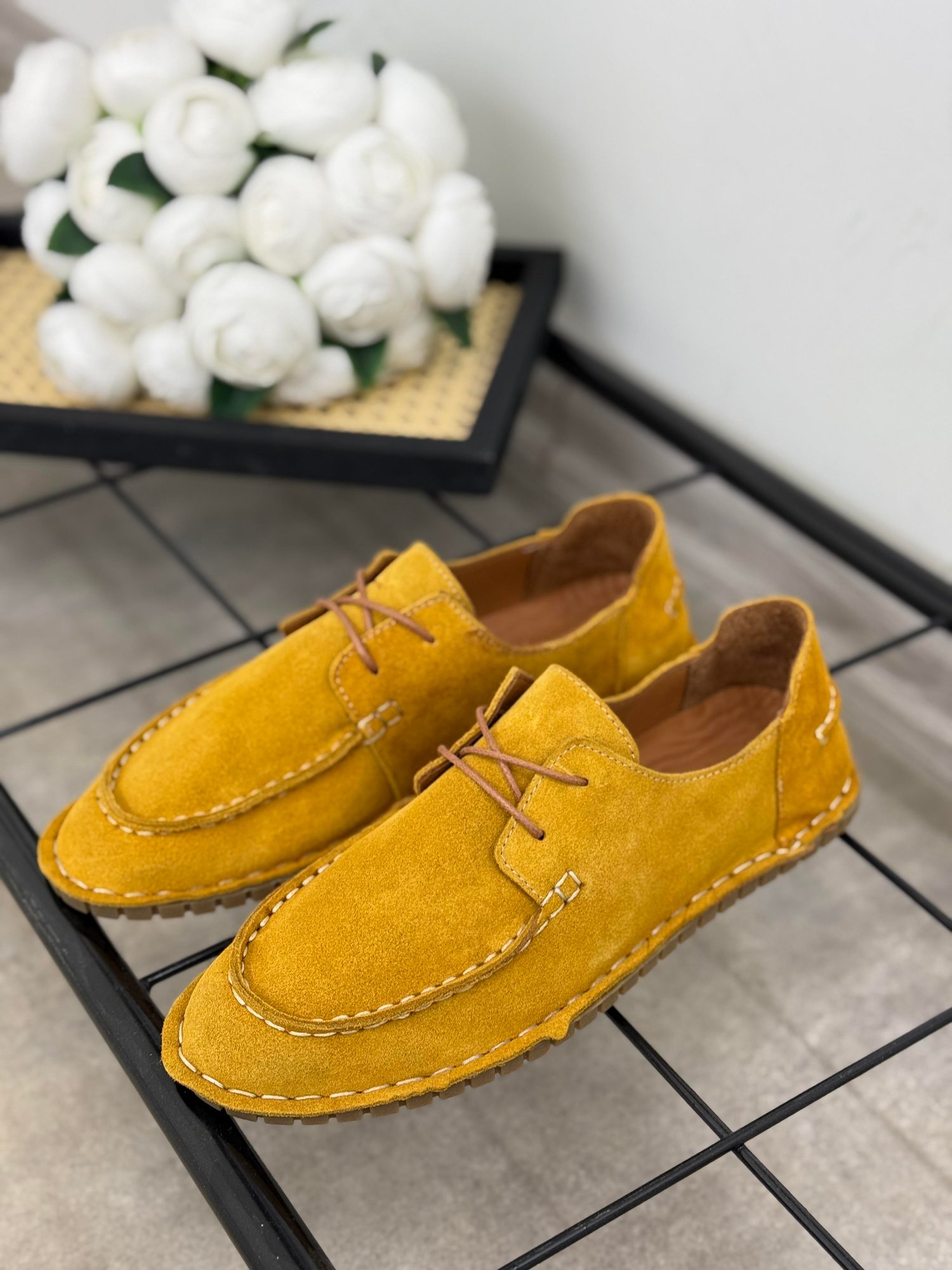 Kadın Deri Loafer Ayakkabı | HARDAL SÜET