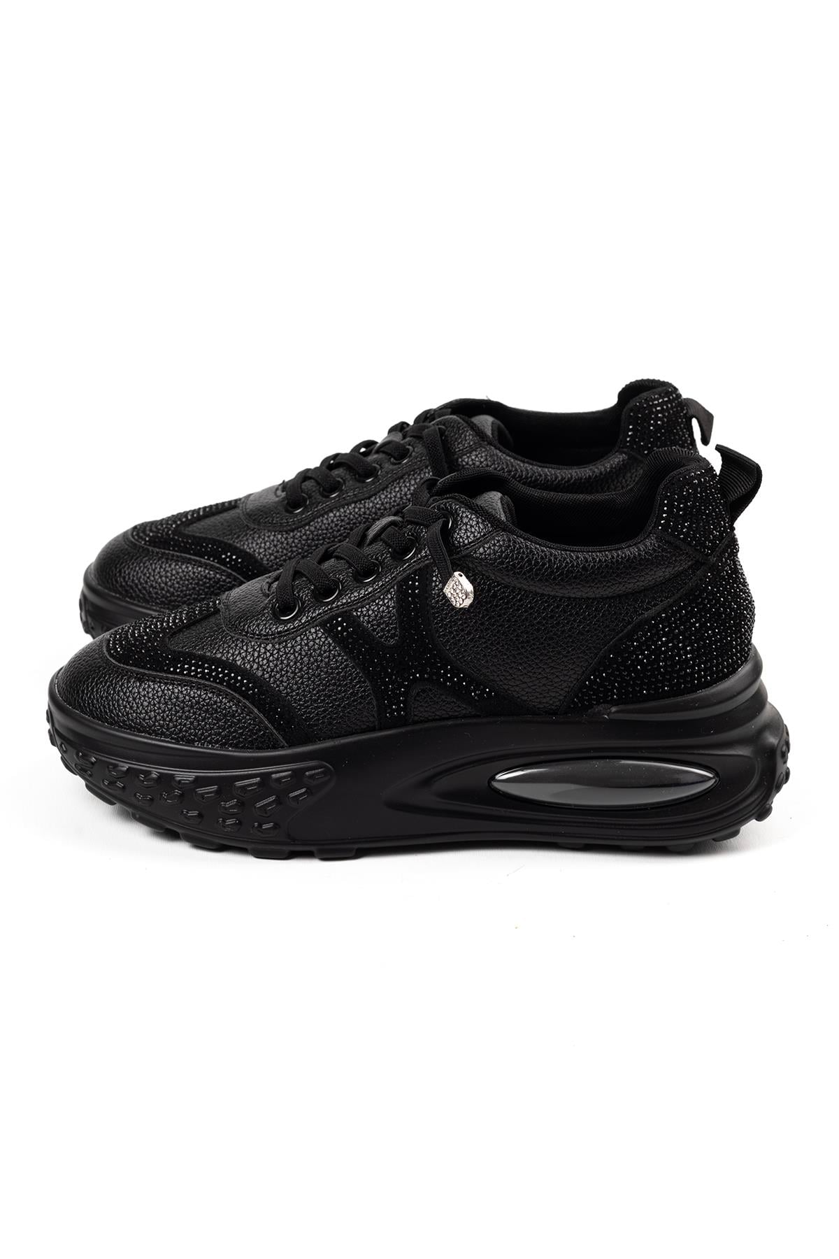 Kadın İthal Sneaker | Siyah