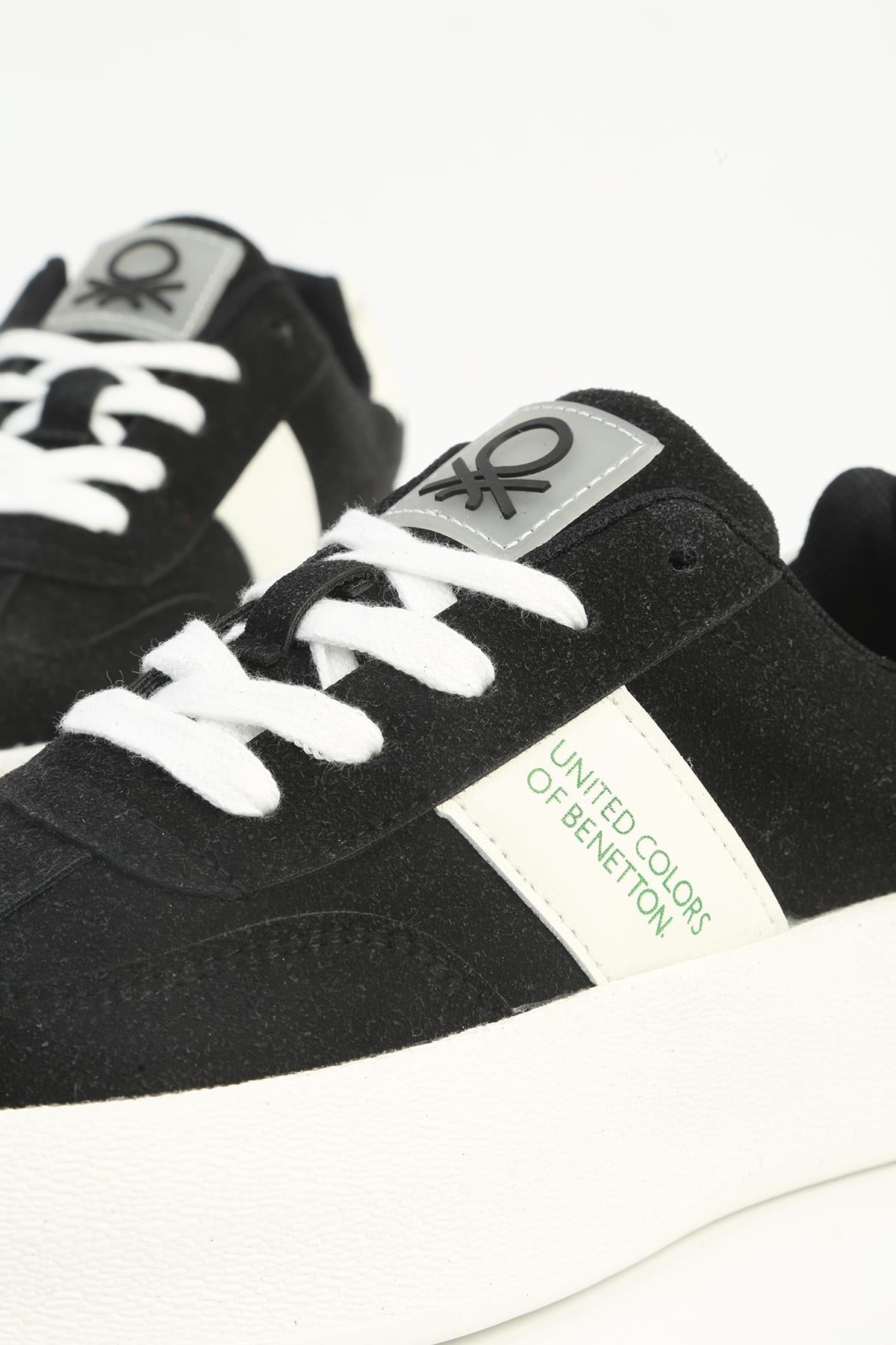 Benetton Kadın İthal Sneaker | SİYAH BEYAZ 