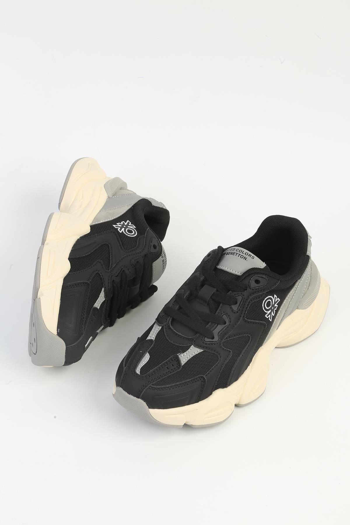 Benetton Kadın İthal Sneaker | SİYAH 