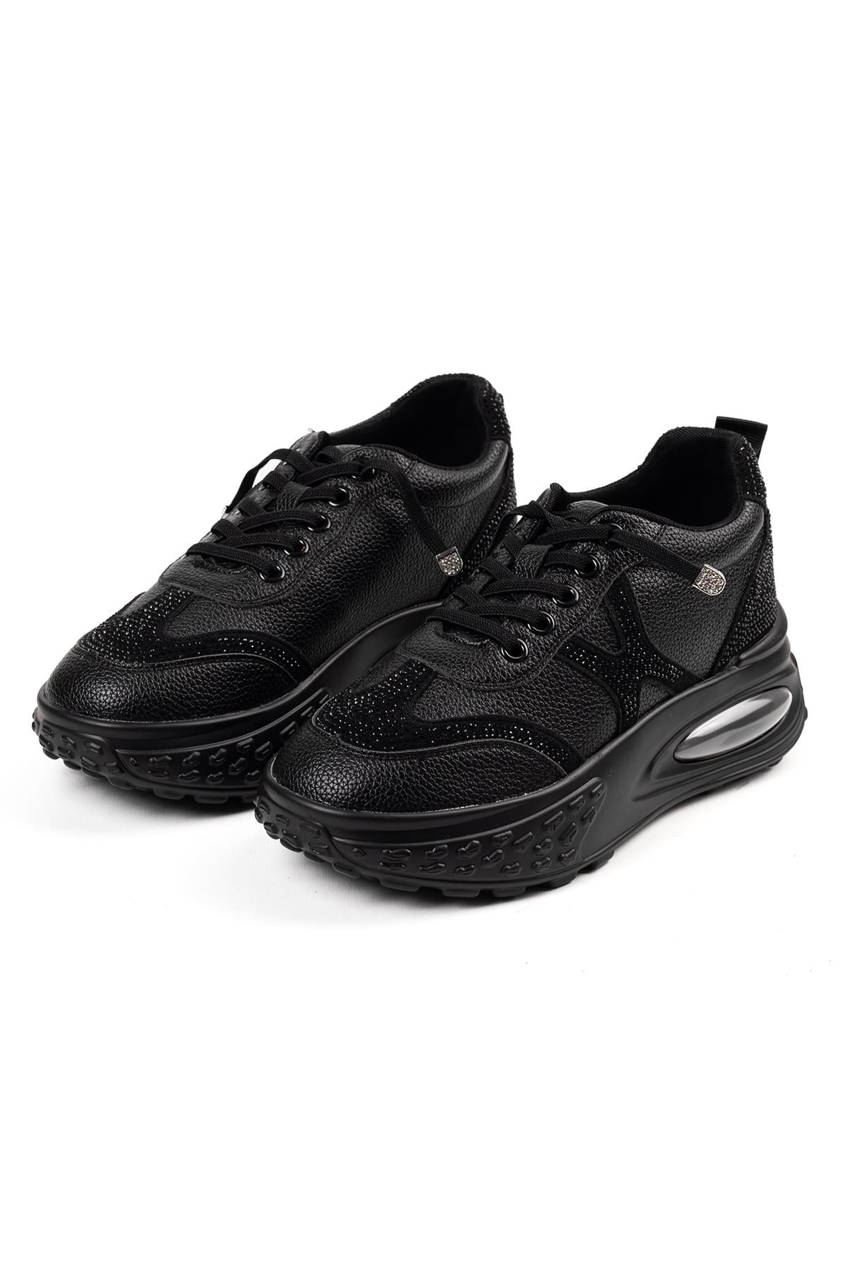 Kadın İthal Sneaker | Siyah