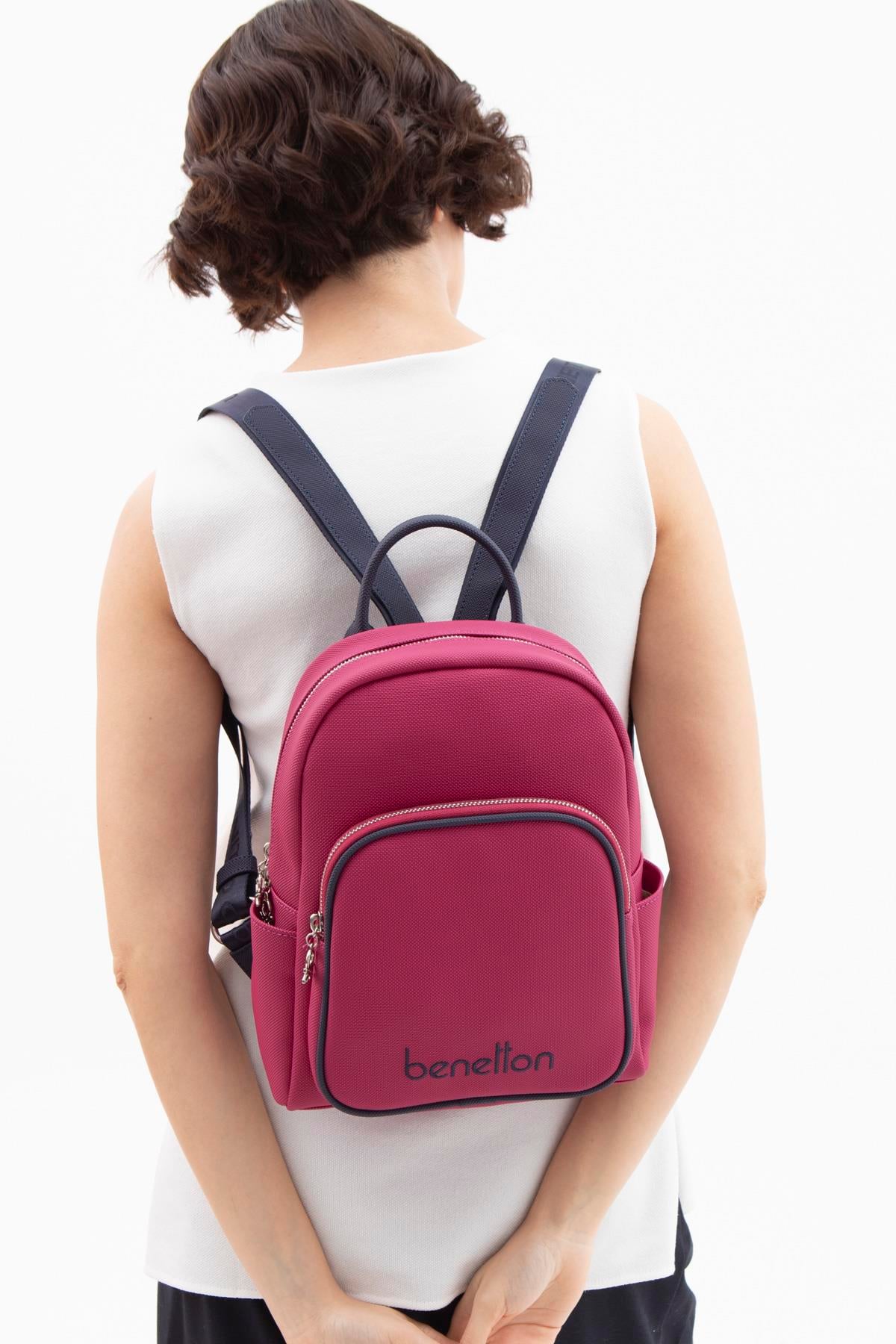 Benetton Kadın Sırt Çanta | Mürdüm Lacivert