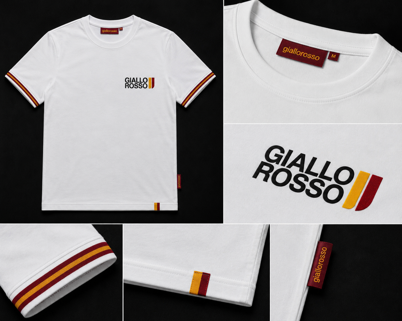 Giallo Rosso 26 Premium Basic Beyaz Tshirt