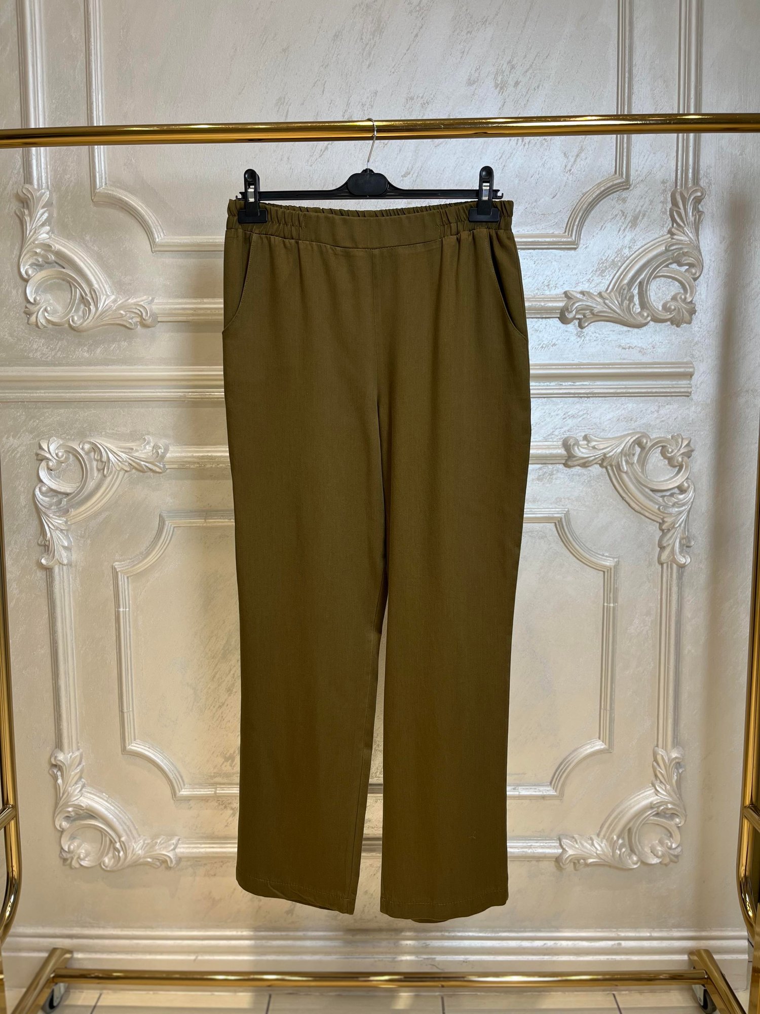 1003 Bol Paça Lastikli Tencel Pantolon