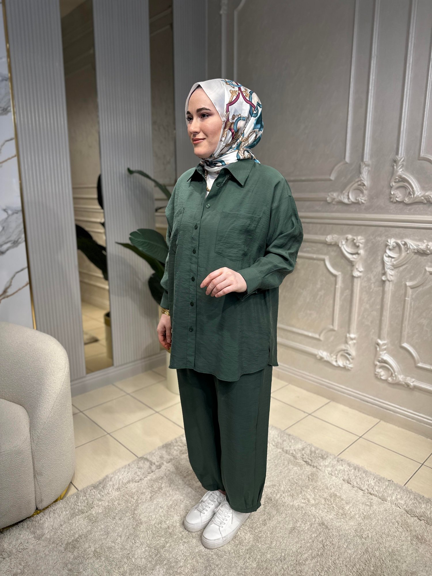 1046 Nuss Basic Pantolon Takım