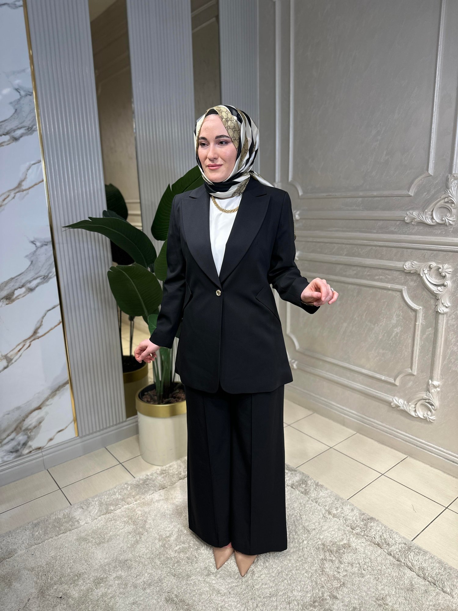 1051 Blazer Ceketli Pantolon Takım