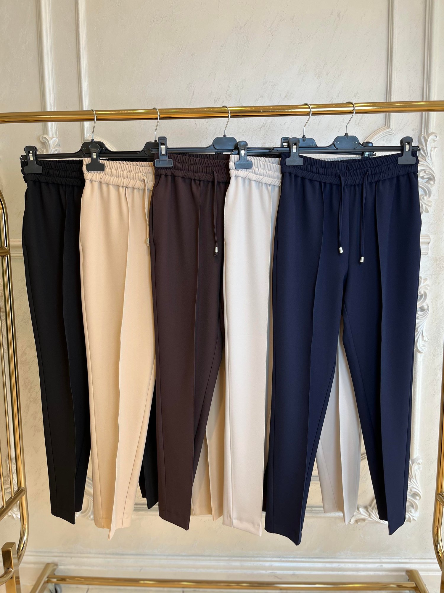 1360 Beli Lastikli Chimalı Dar Paça Pantolon