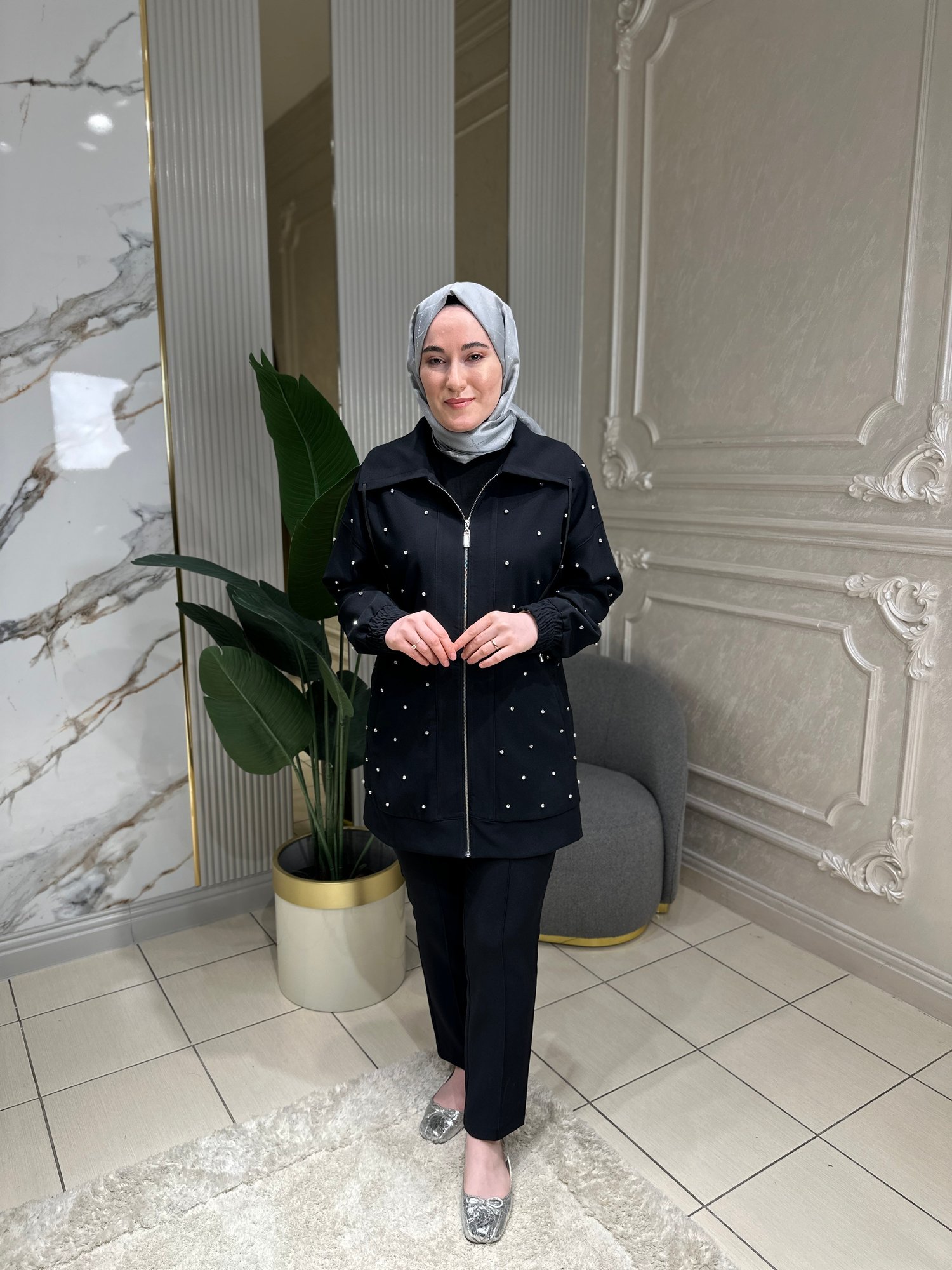 16038 Kayra Pantolonlu Takım