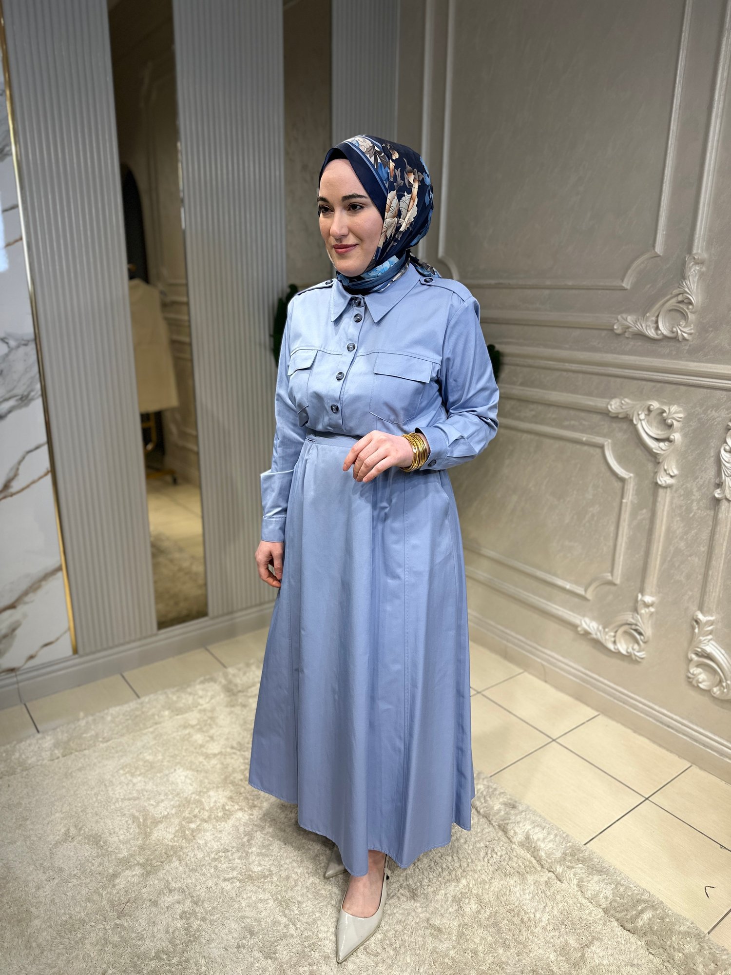 23010 Bel Kemerli Elbise