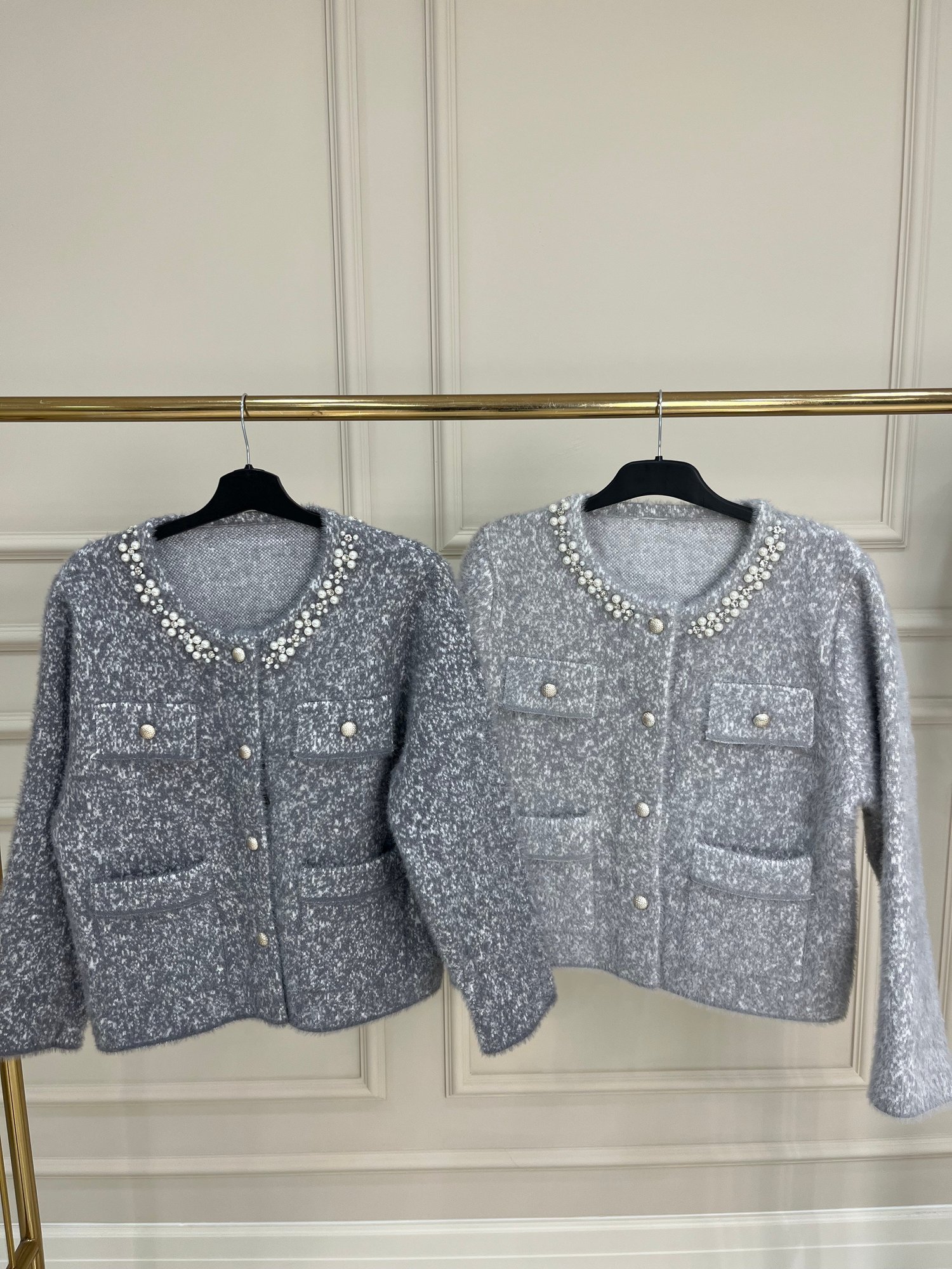 50020 İncili Angora Ceket