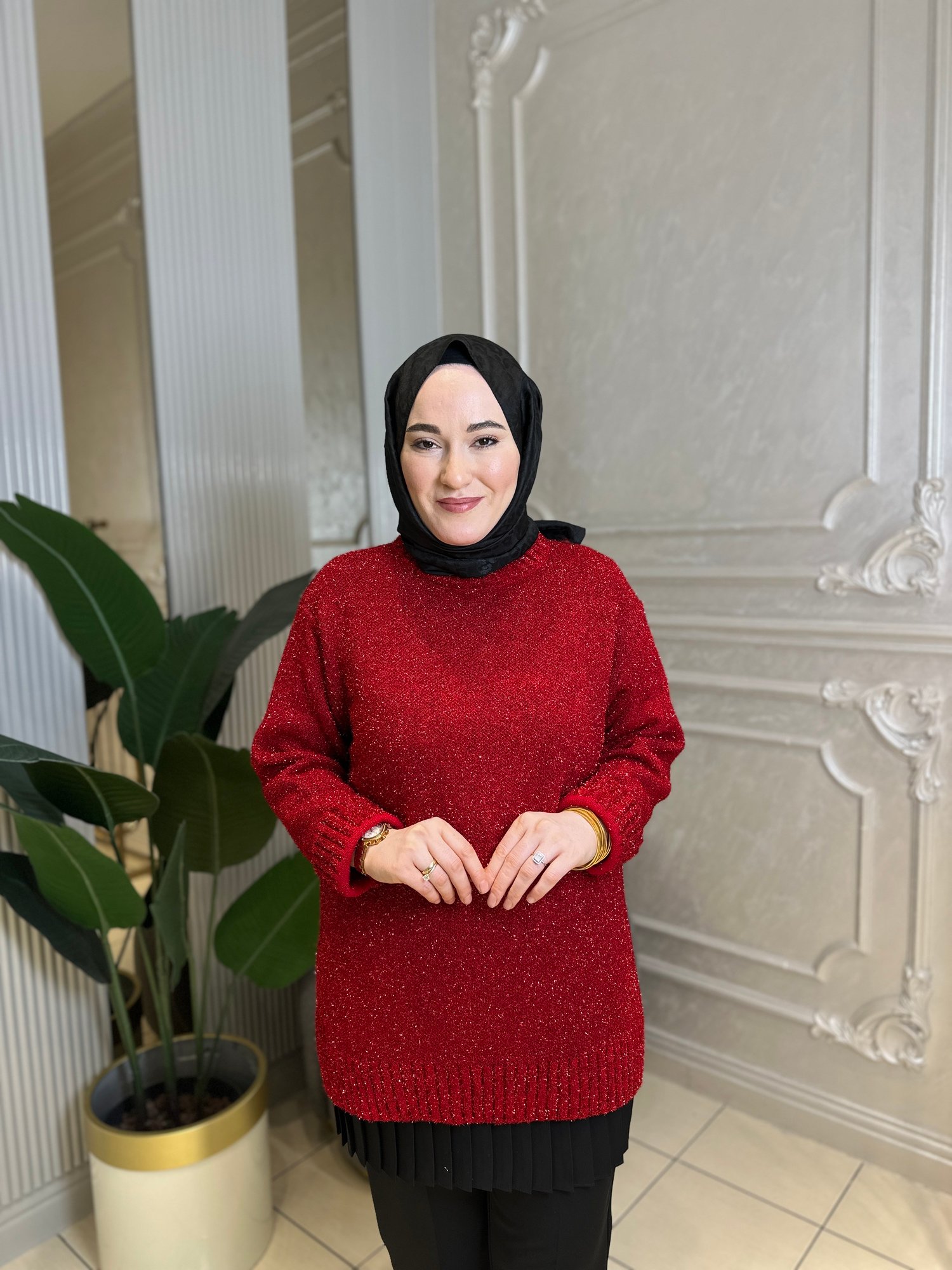 51114 Simli Triko Kazak