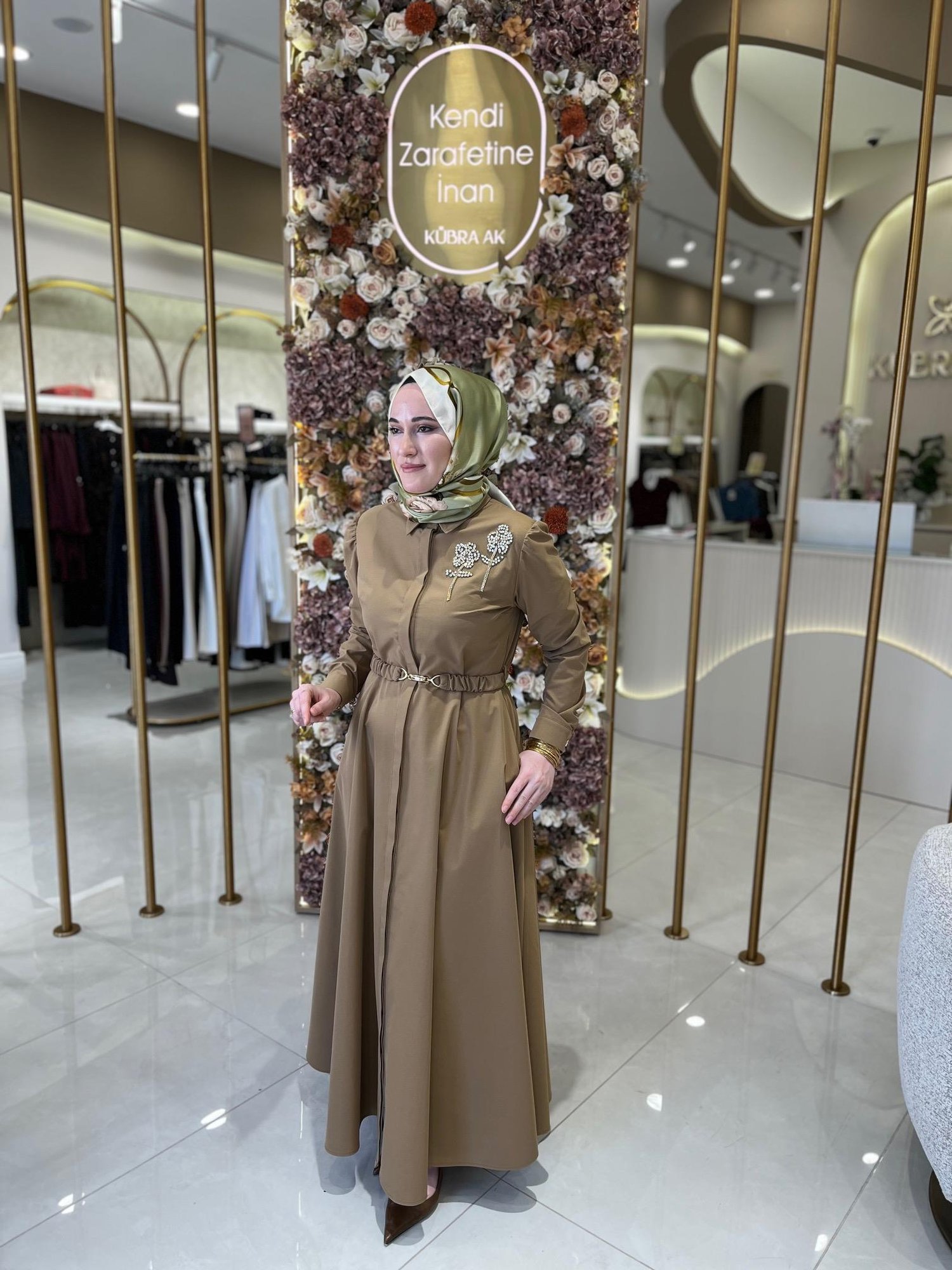 5309 Taşlı Paraşüt Elbise