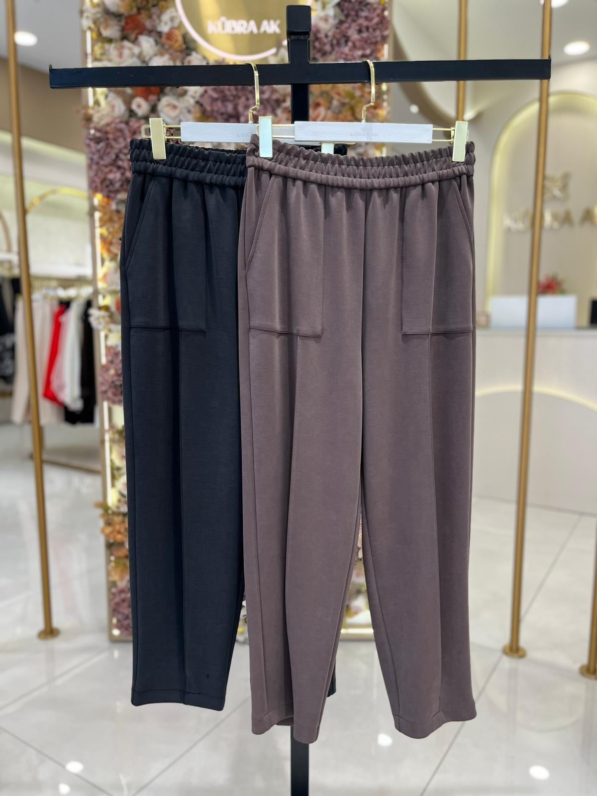 5625 Noir Kargo Cepli Pantolon