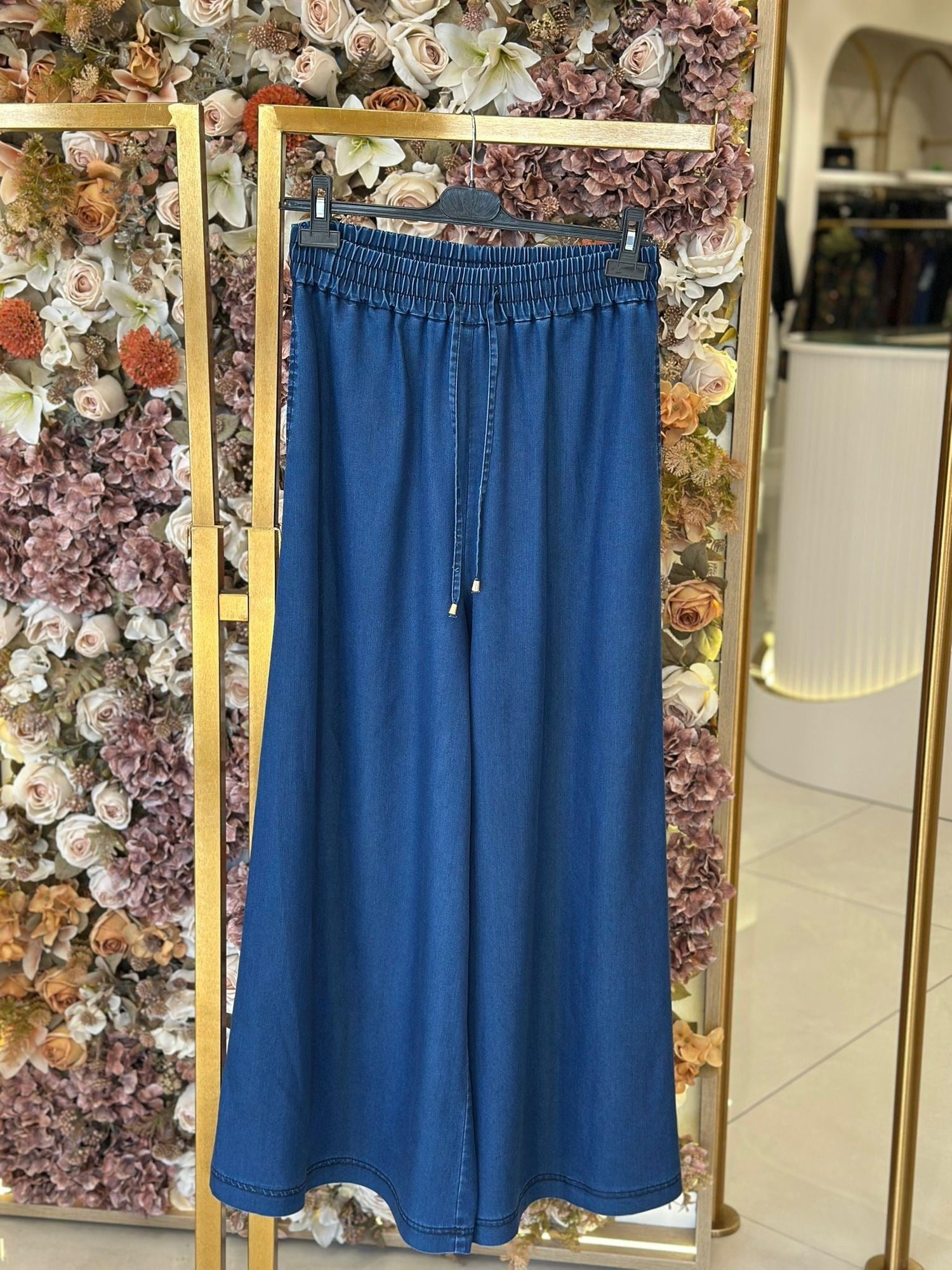 5648 Tencel Geniş Paça Pantolon