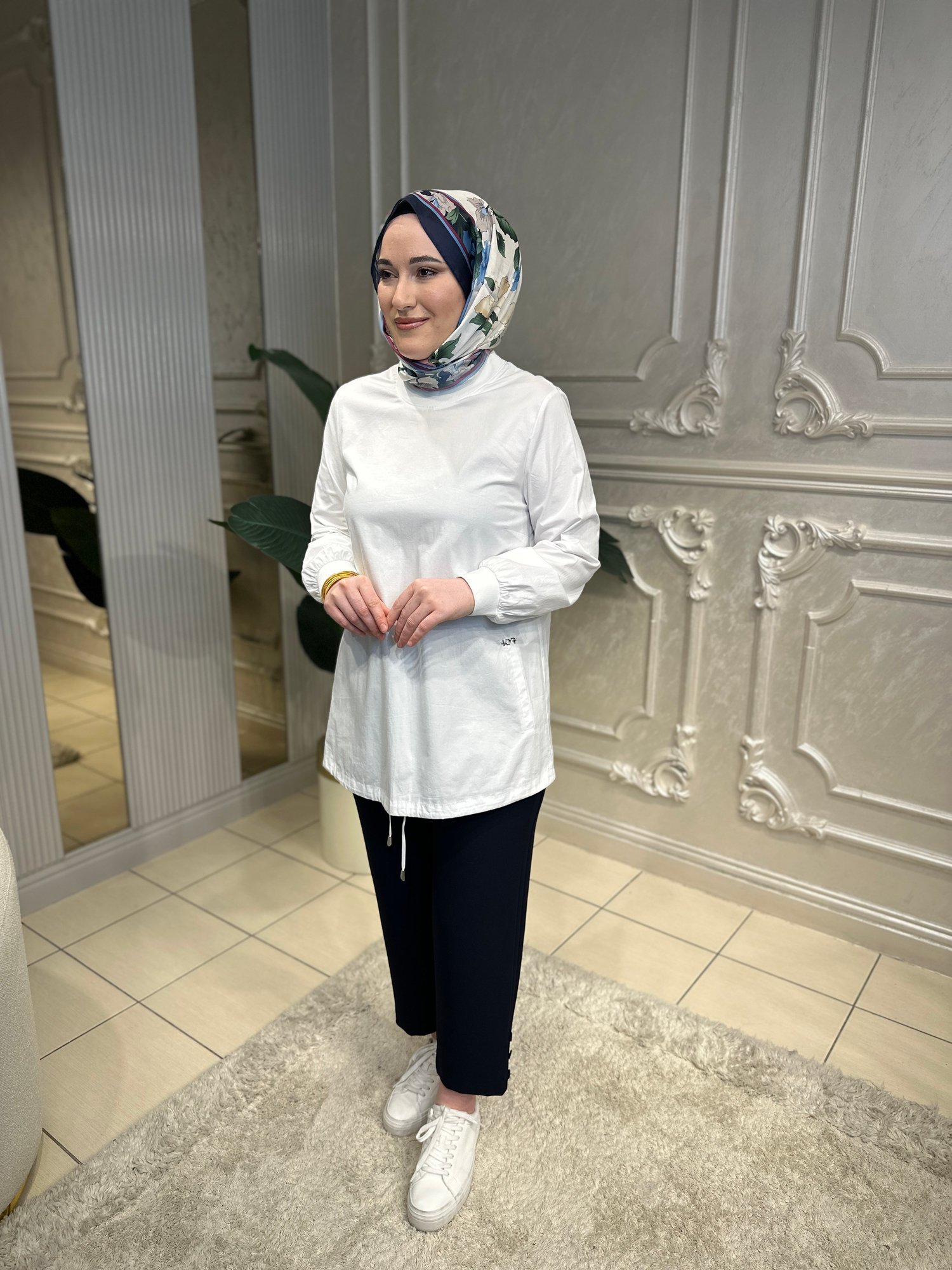 70018 Ribanalı Pamuk Tunik