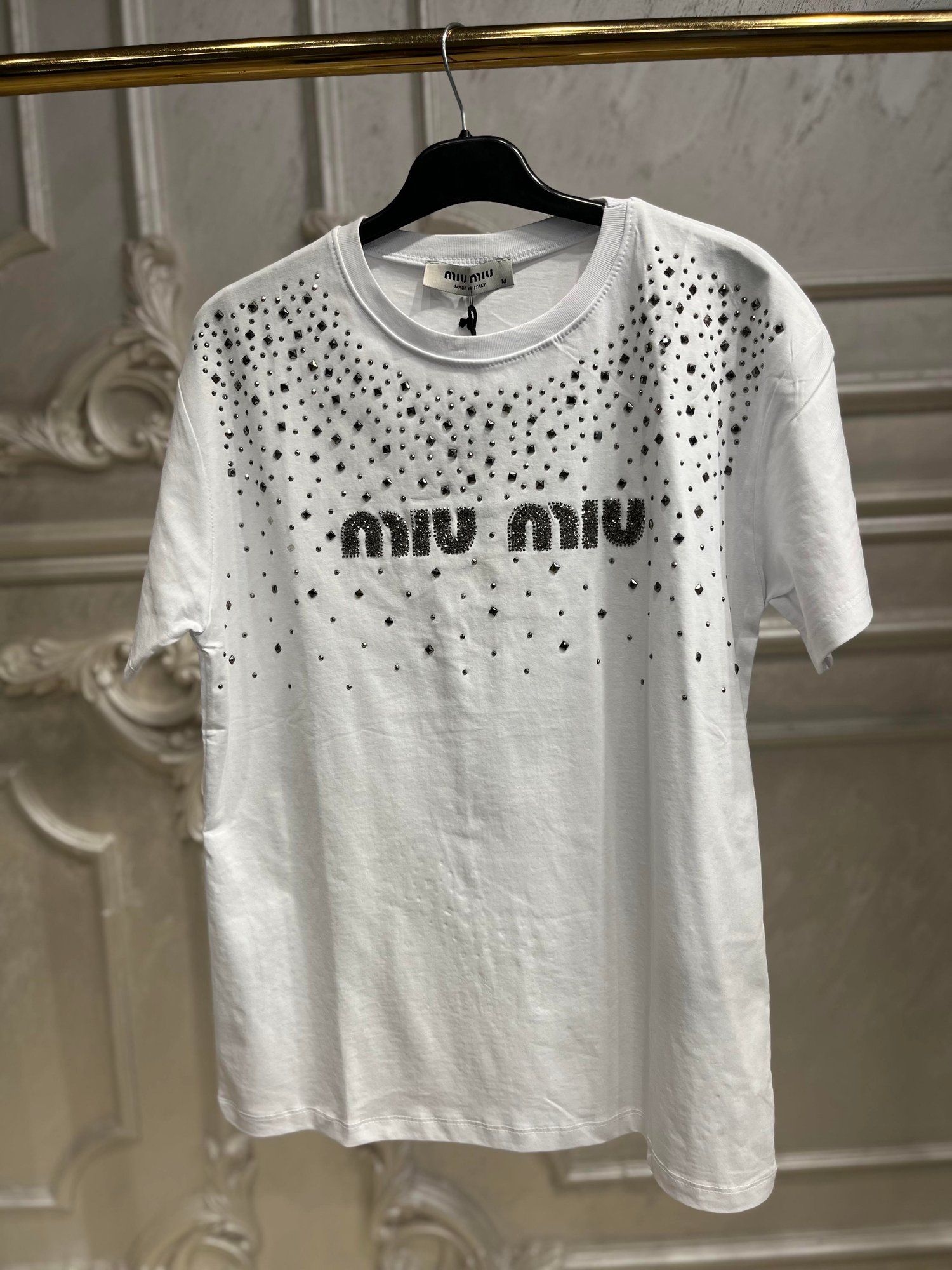 7045 Önü Taş İşlemeli T-Shirt