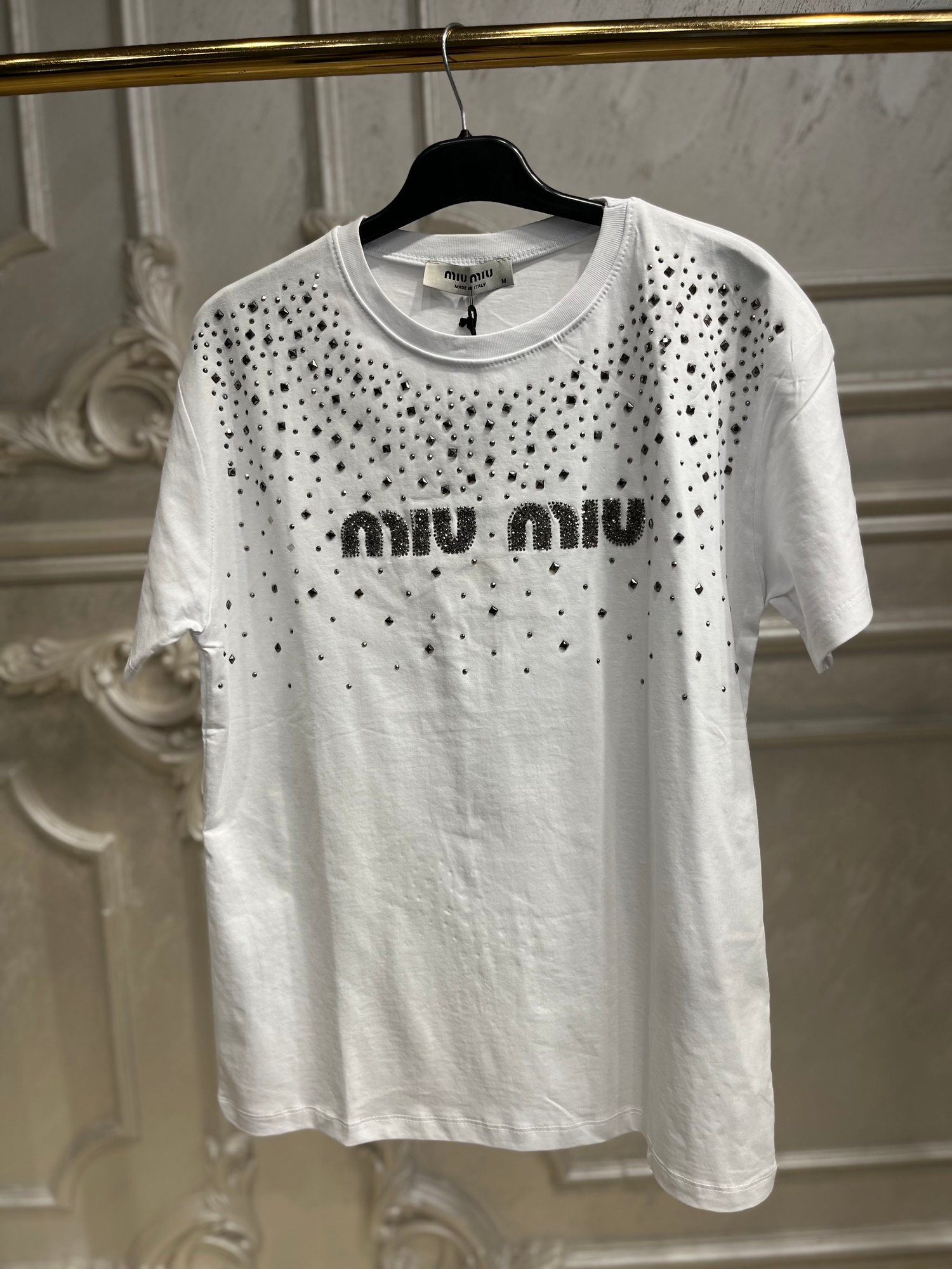 7045 Önü Taş İşlemeli T-Shirt
