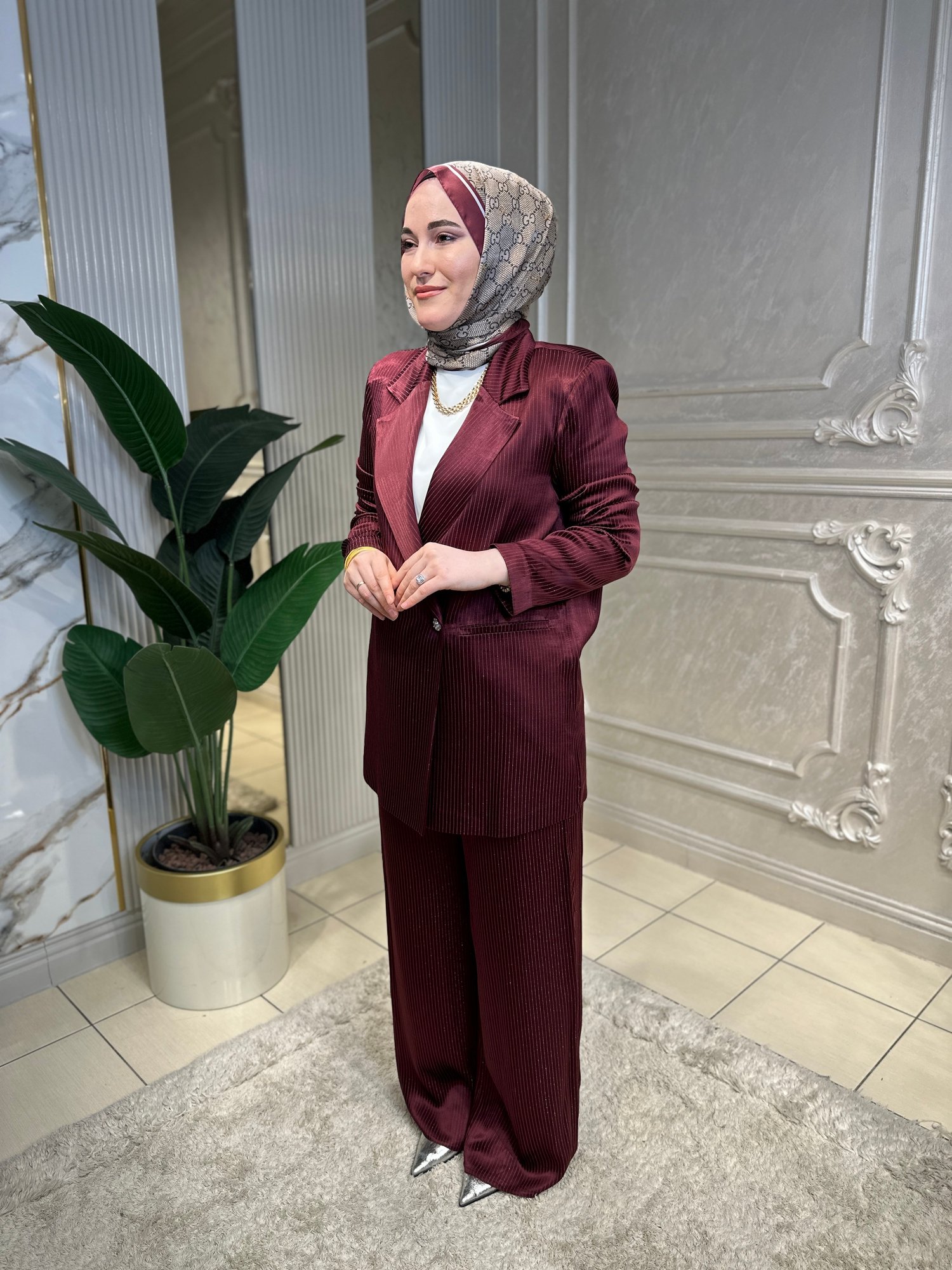 8560 Blazer Ceketli Pantolon Takım