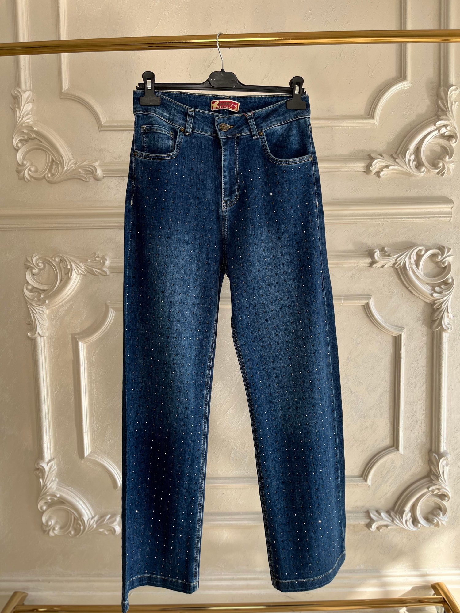 Ak8000 Dökme Taş 29-39 Bol Paça Jean