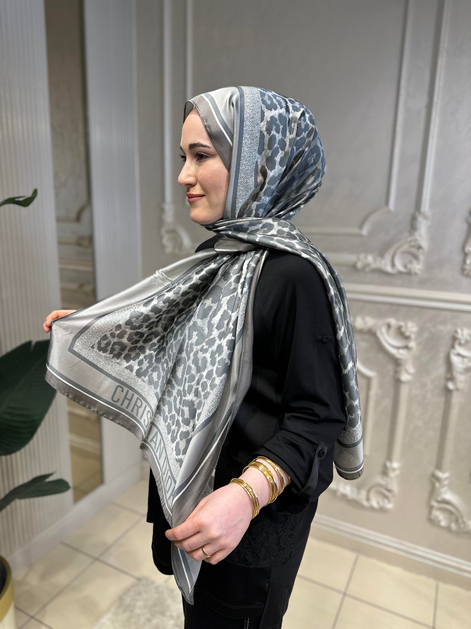 İthal Vual Karışık Desen Şal
