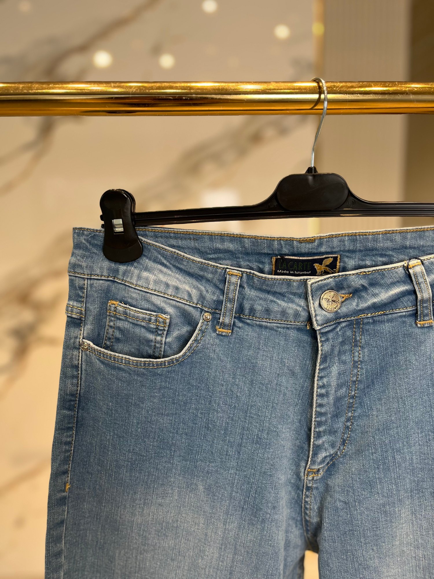 La Carte 6018 Taşlı Mom Jean