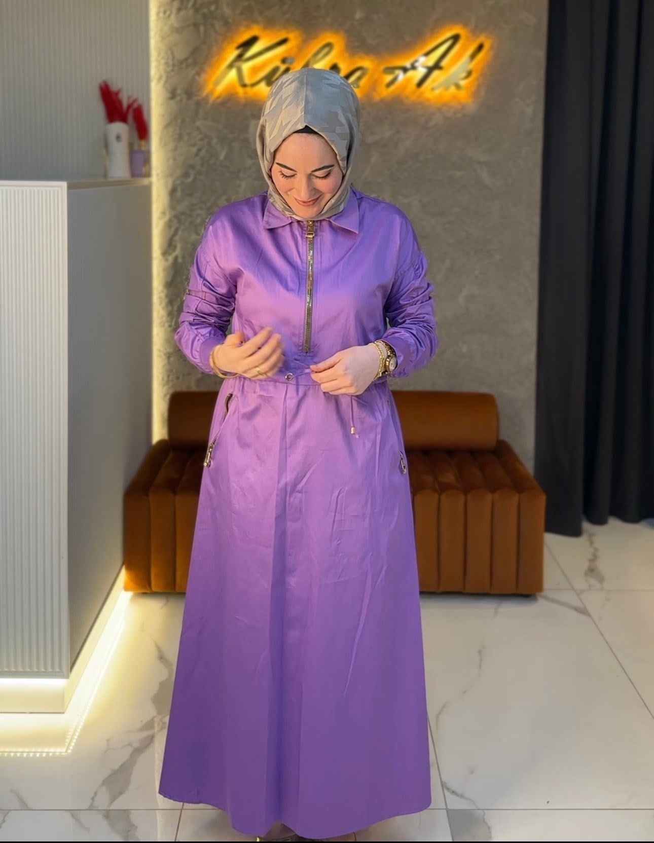 Missemramis4331 Cotton Gömlek Elbise