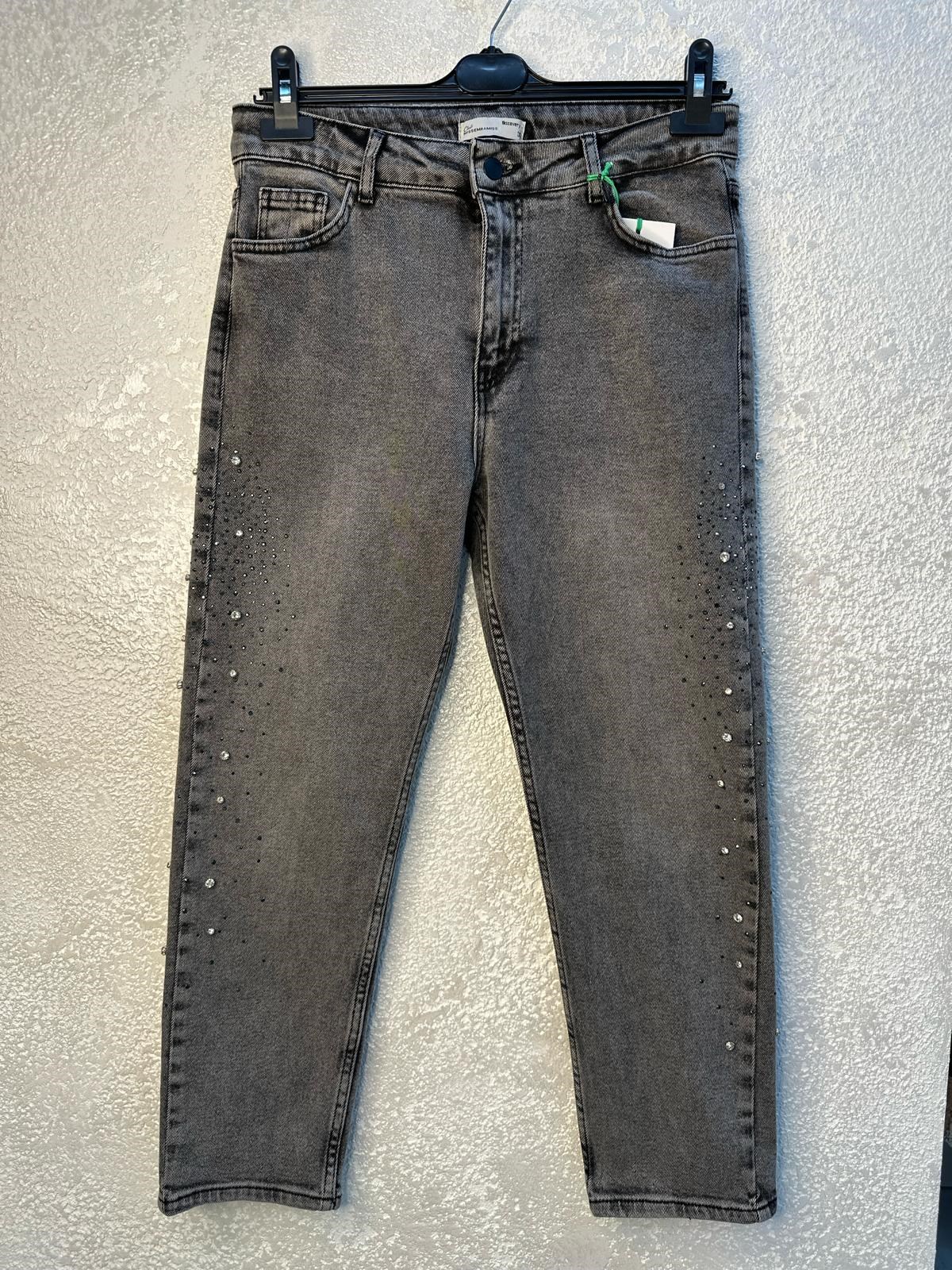 Missemramiss4424 Taşlı Mom Jean