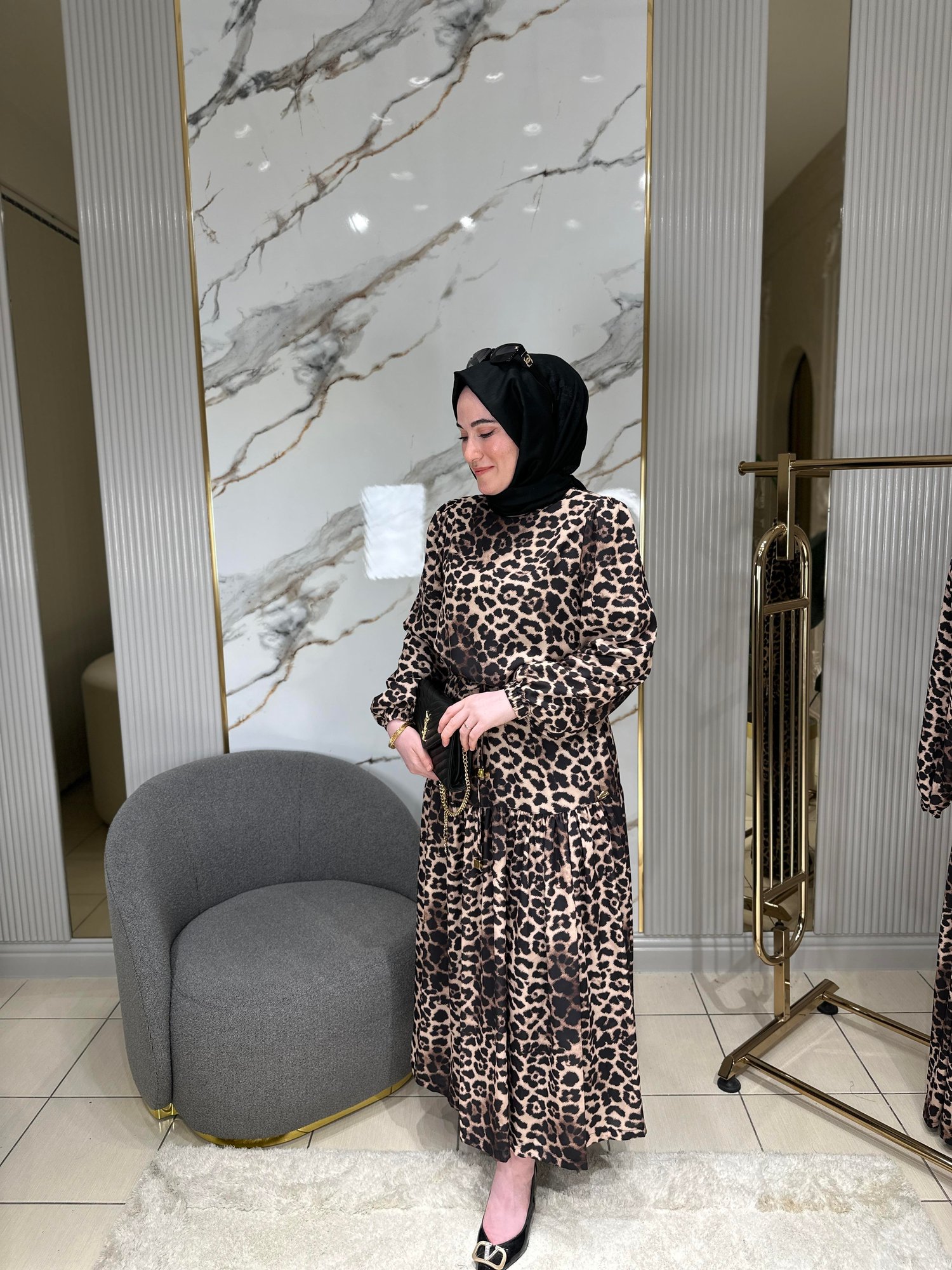 Missemramiss4686 Leopar Elbise