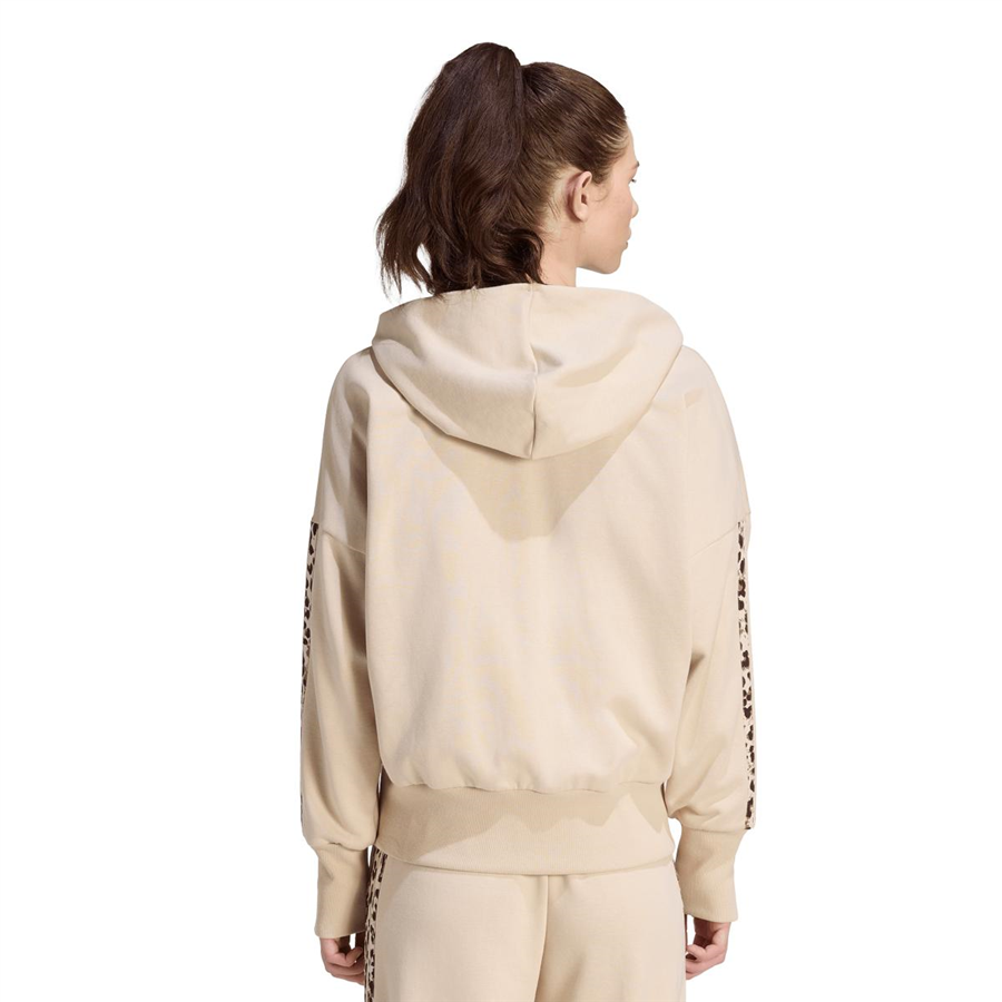 Adidas W AOP 3S FT FZ KH1547 Bej Sweatshirt