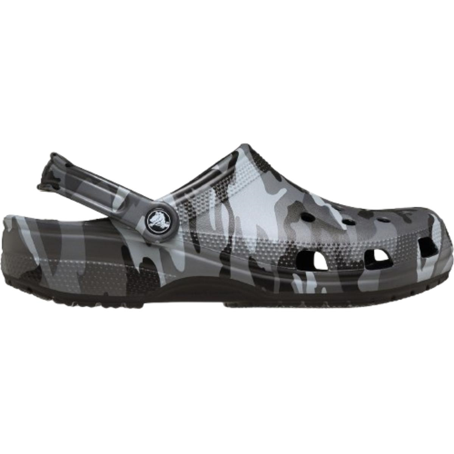 Crocs Classic Camouflage Clog 211936-0DD Siyah Terlik