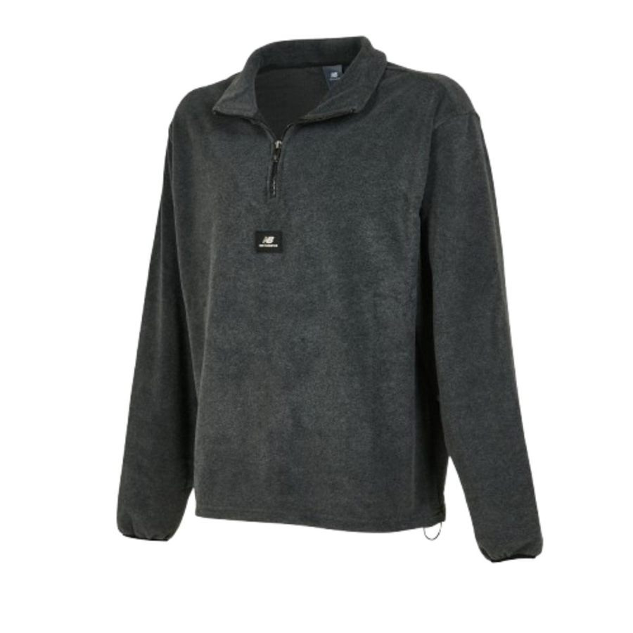 New Balance Nb Lifestyle Men Half Zip MNC3620-ANT Gri Sweatshirt