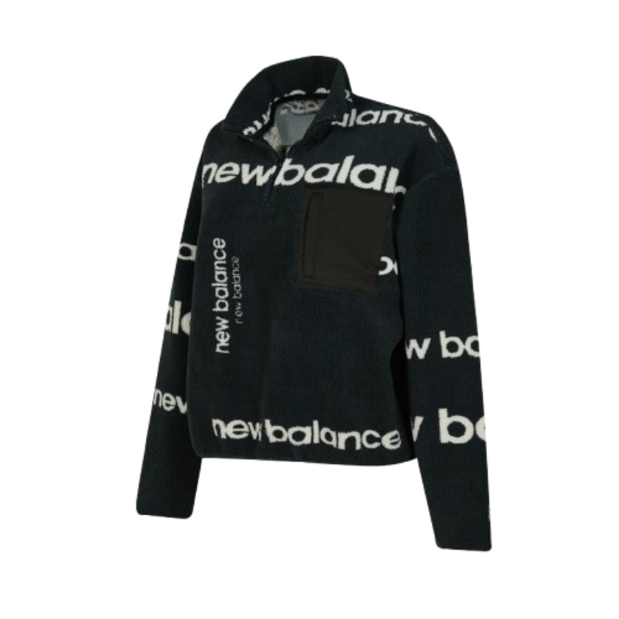 New Balance Nb Lifestyle Women Half Zip WNC3623-BK Siyah Sweatshirt