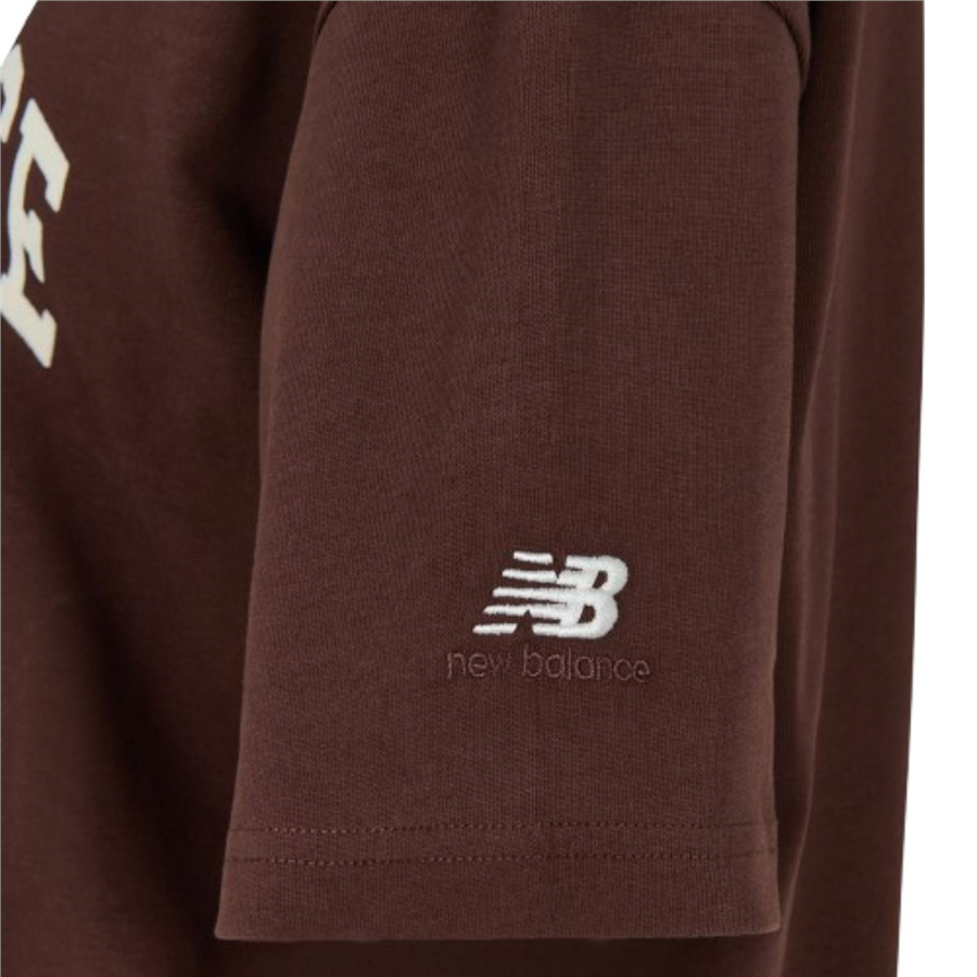 New Balance Nb Lifestyle Women T-shirt WNT1402-EAS Kahverengi Tişört