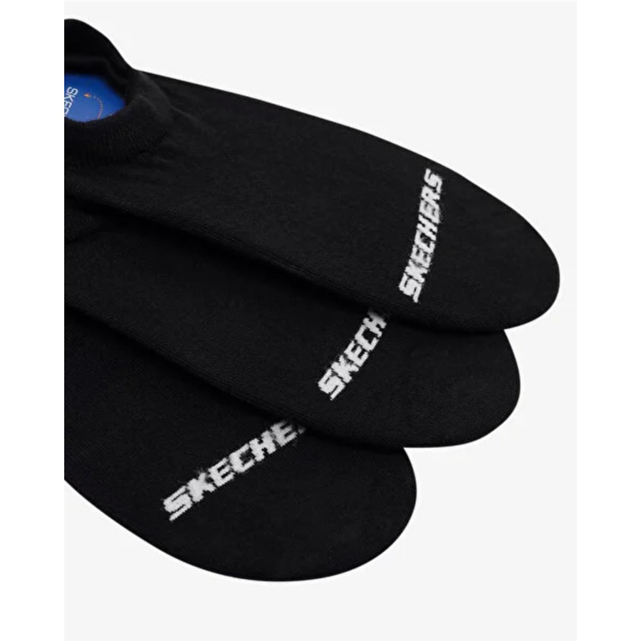 Skechers U No Show 3 Pack Socks S2520314-3817 Siyah Çorap
