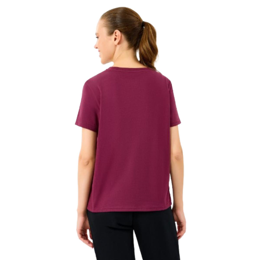 Skechers W Light Fabric T-Shirt S2520239-3877 Bordo Tişört