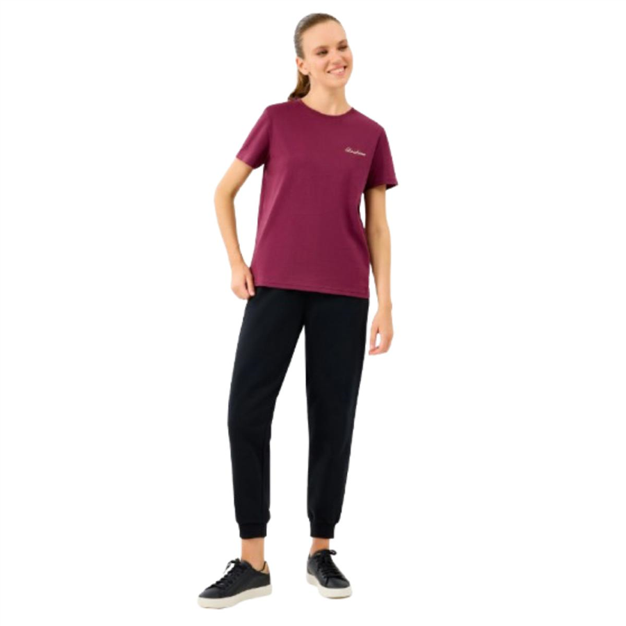 Skechers W Light Fabric T-Shirt S2520239-3877 Bordo Tişört