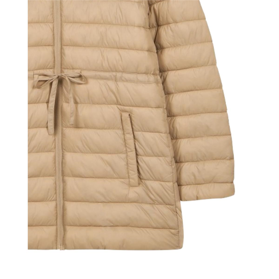 Skechers W Padded Long Light Jacket S2520206-1345 Bej Ceket