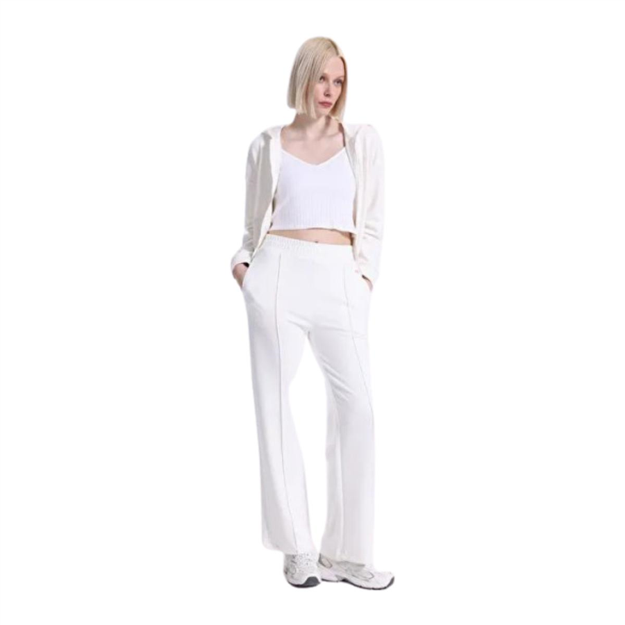 Skechers W Soft Touch Regular Sweatpant S2610035-3855 Beyaz Eşofman Altı