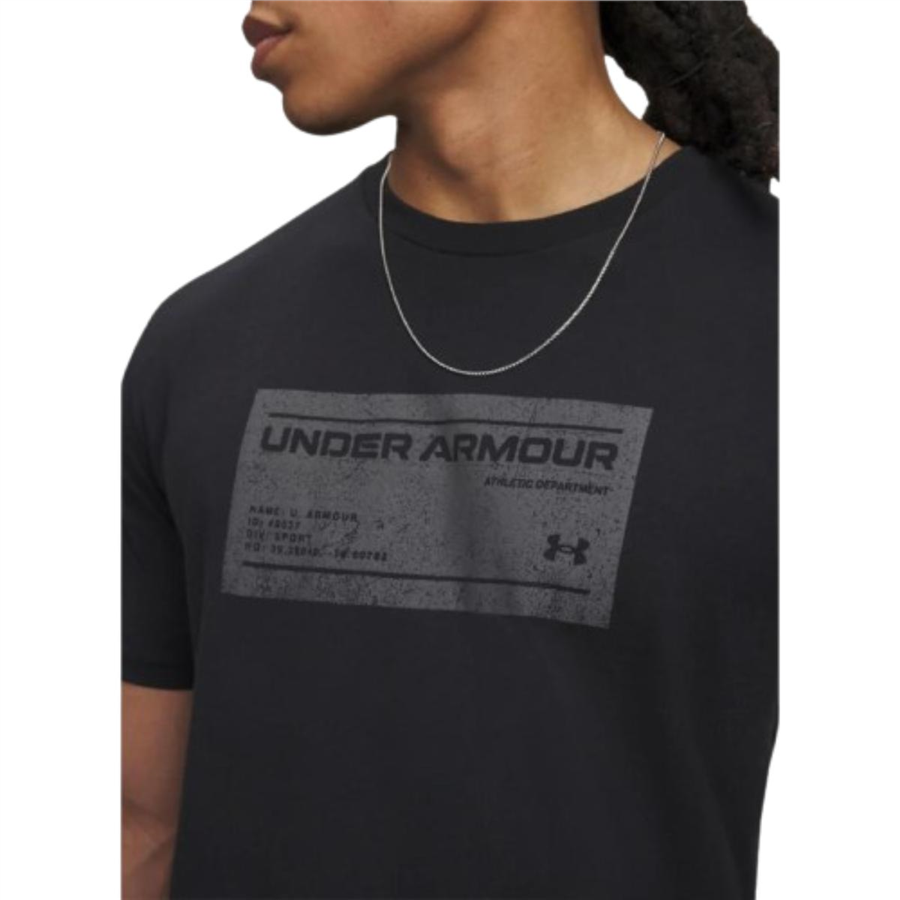 Under Armour Ua M Box Wm Label Ss 6017350-001 Siyah Tişört