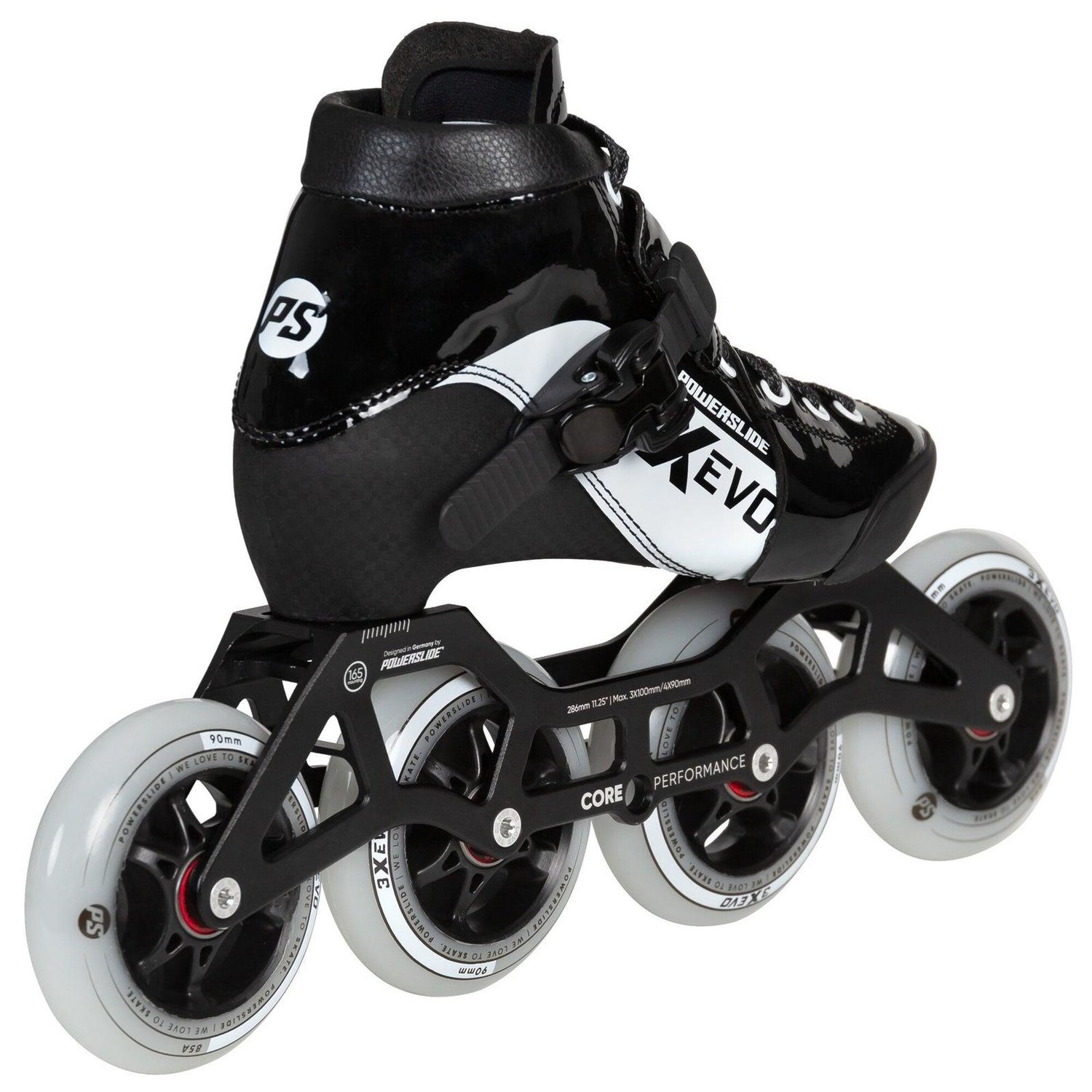 3X adj. Evo Black / White Racing Paten