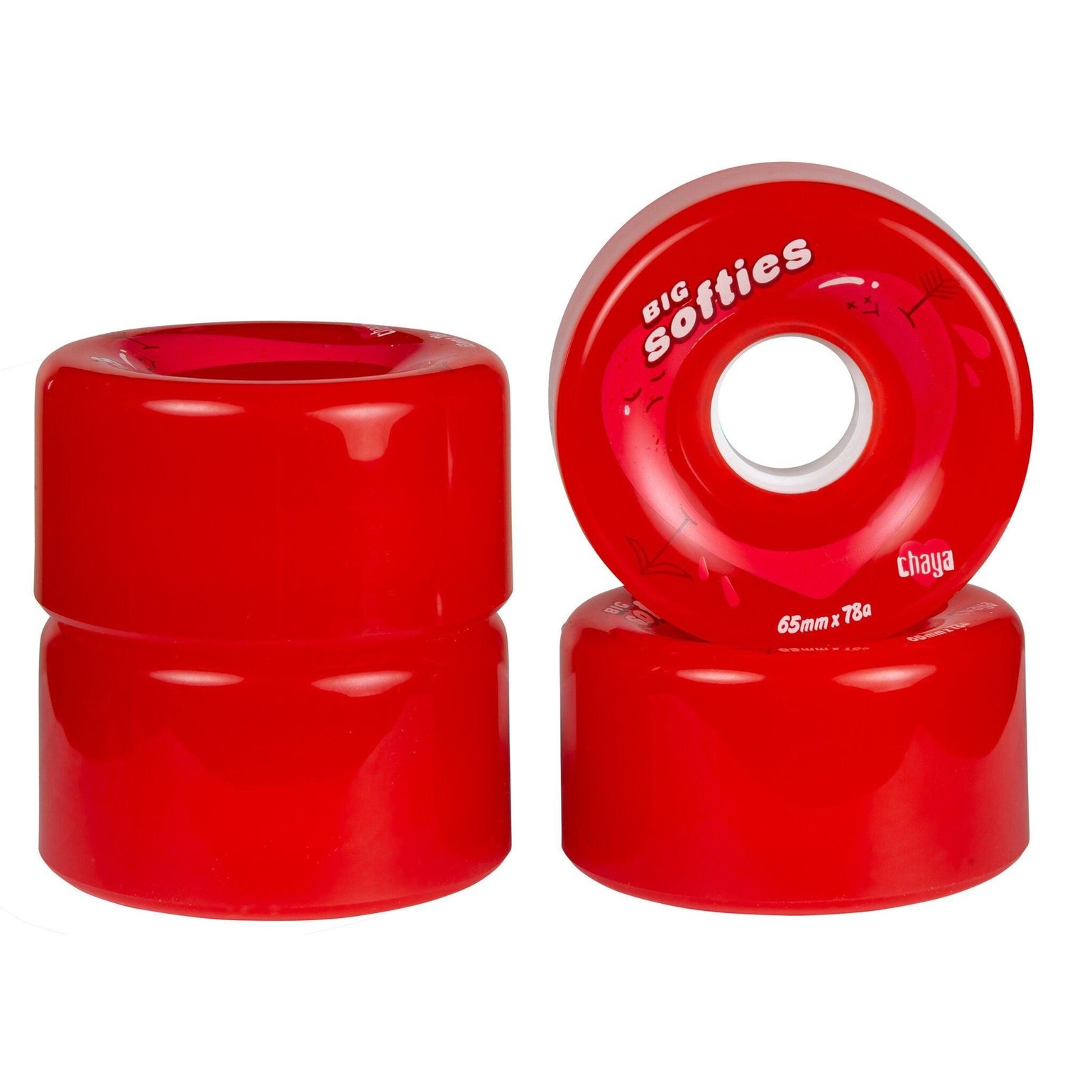 Big Softie`s Clear Red, 4'lü