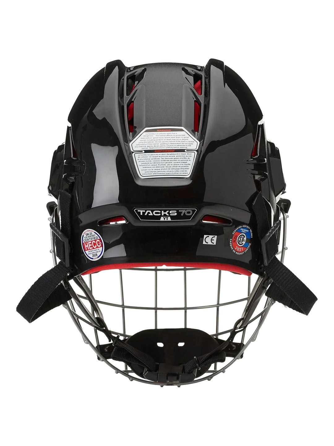 CCM Tacks 70 JR Combo Kafesli Buz Hokeyi Kaskı – Siyah