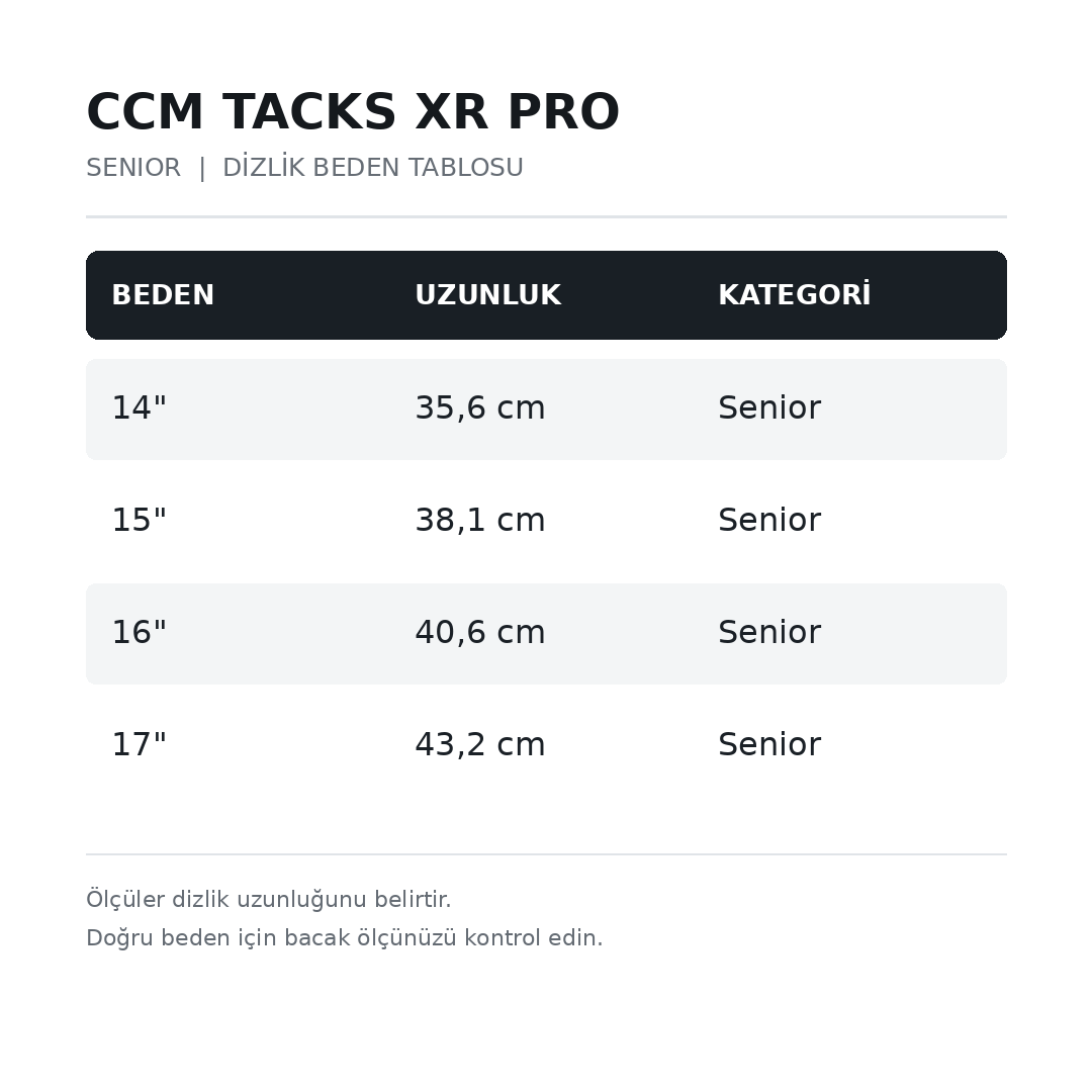 CCM Tacks XR Pro Senior Hokey Dizlik