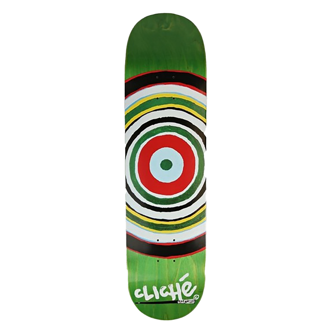 Cliche 8,375 Painted Circle Multi Skateboard Deck
