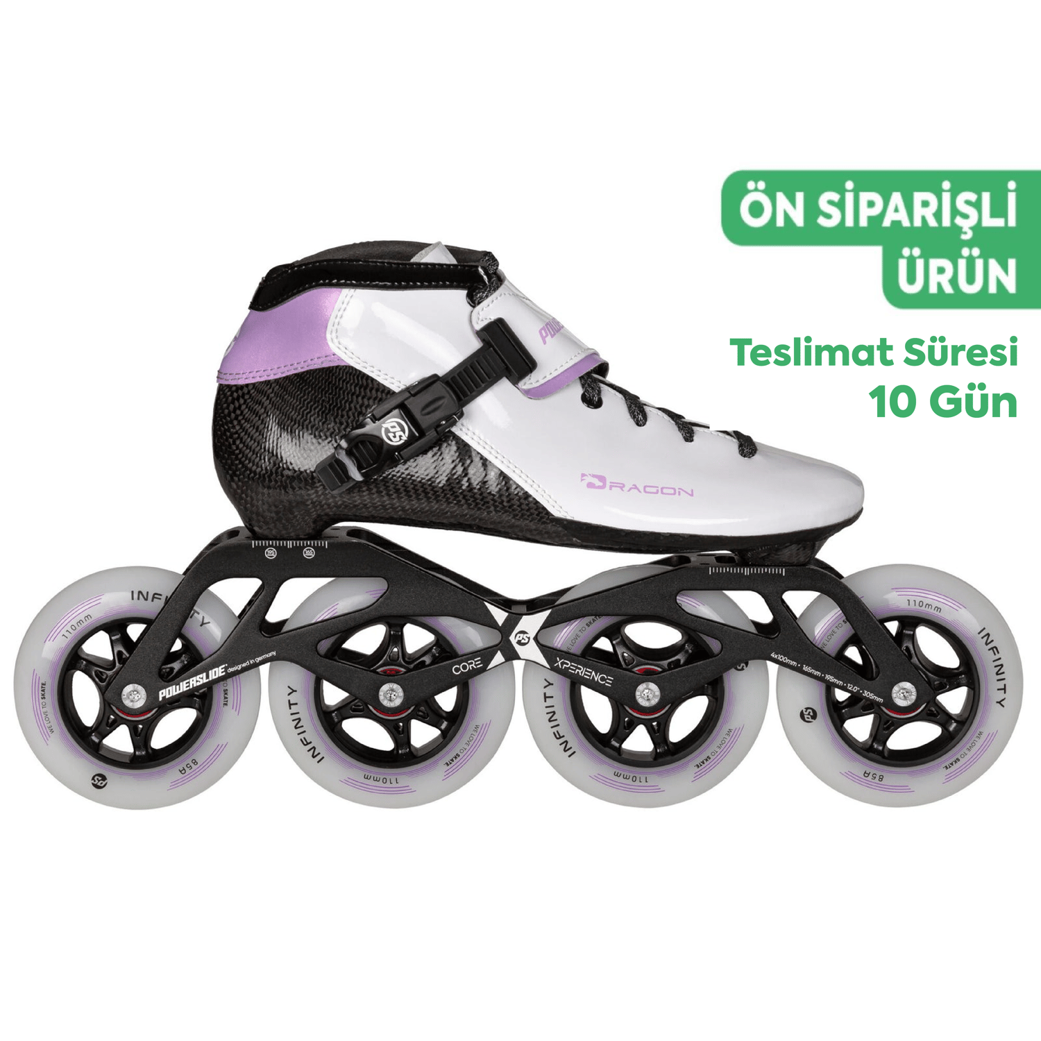 Dragon White 110 Racing Paten